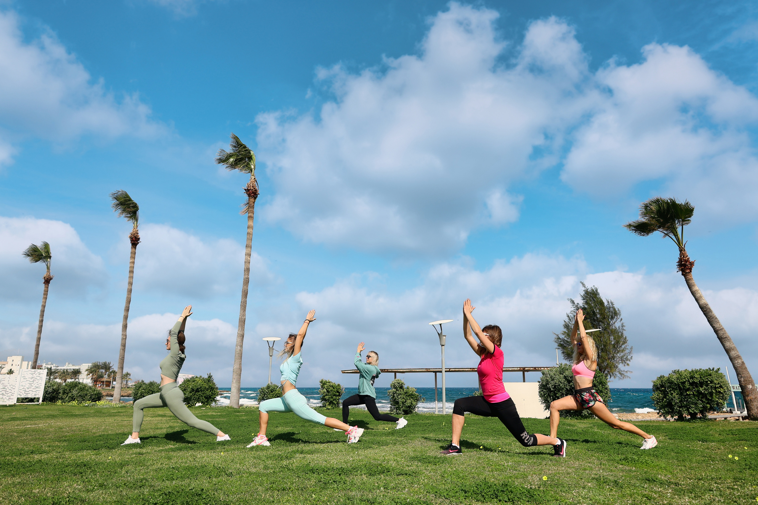 Съемка для фитнес-туров на Кипр. Февраль, 2022. Cyprus Vision. Φωτογραφίες και βίντεο στην Κύπρο — Αγία Νάπα, Πρωταράς