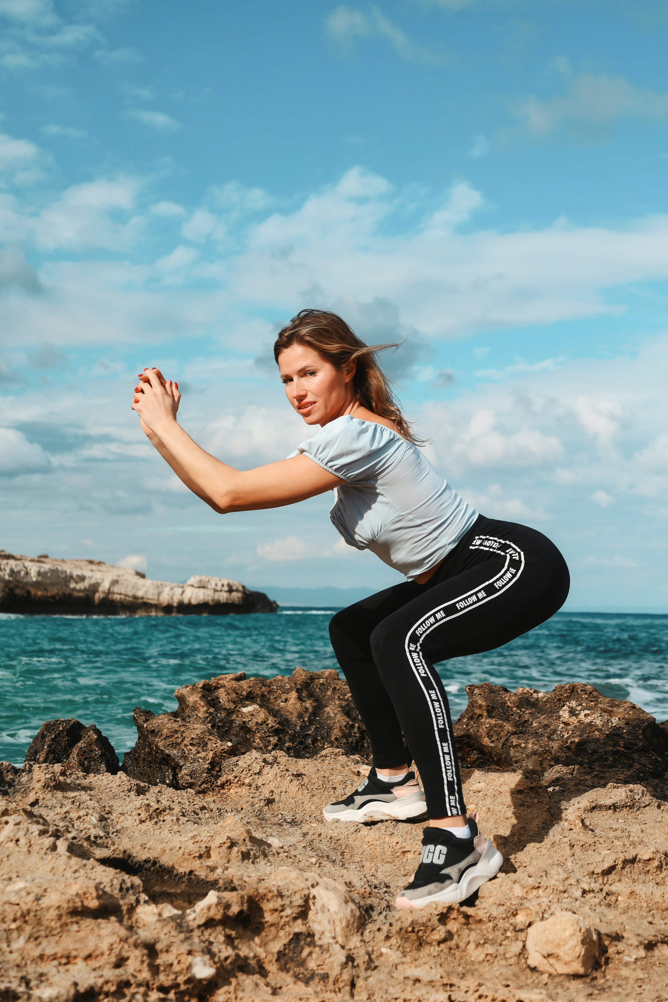 Съемка для фитнес-тренера. Январь, 2022. Cyprus Vision. Φωτογραφίες και βίντεο στην Κύπρο — Αγία Νάπα, Πρωταράς