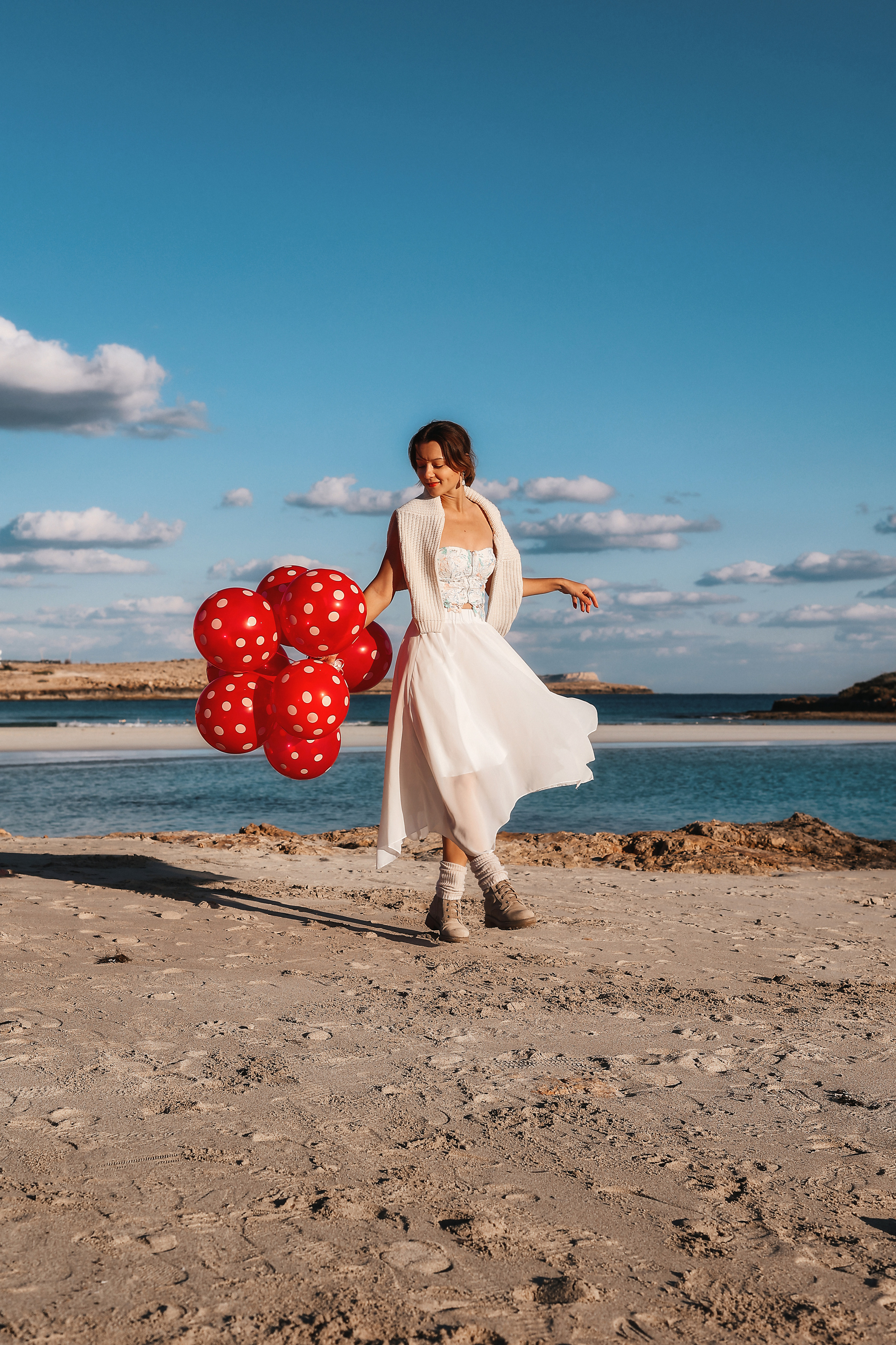 Фотосессия на Нисси Бич (Айя-Напа). Февраль, 2023. Cyprus Vision. Photos and videos in Cyprus — Ayia Napa, Protaras