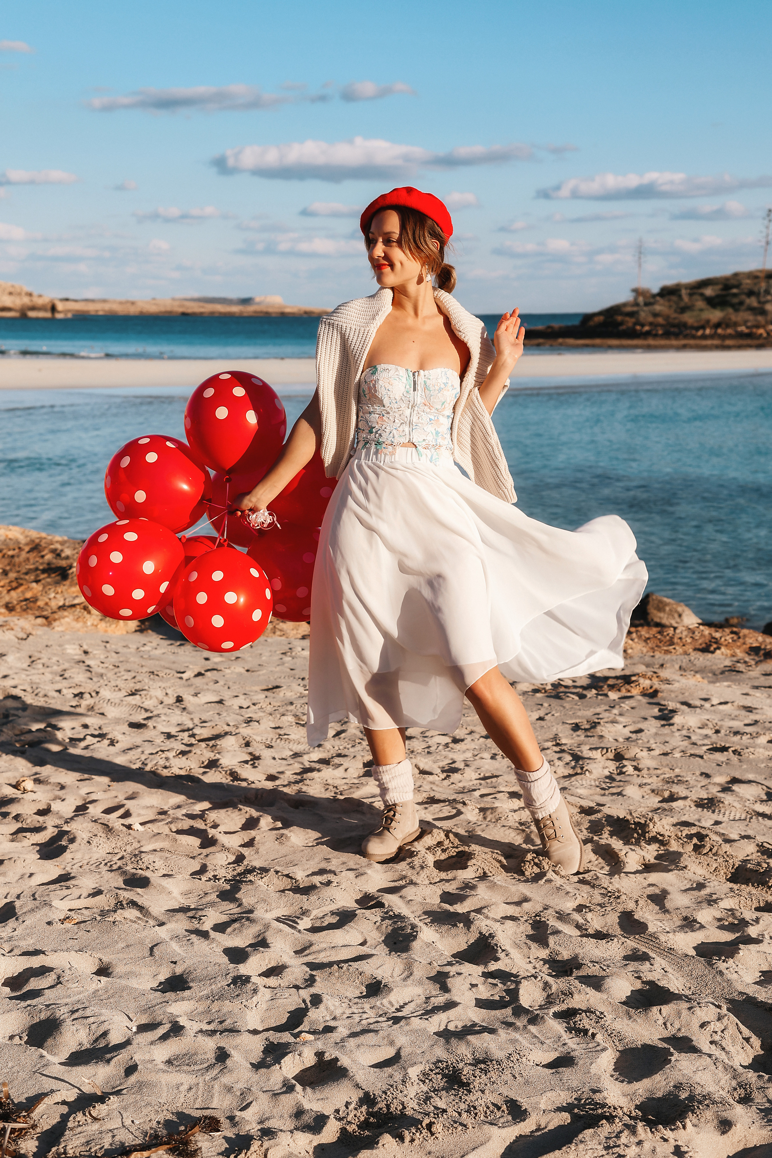 Фотосессия на Нисси Бич (Айя-Напа). Февраль, 2023. Cyprus Vision. Photos and videos in Cyprus — Ayia Napa, Protaras