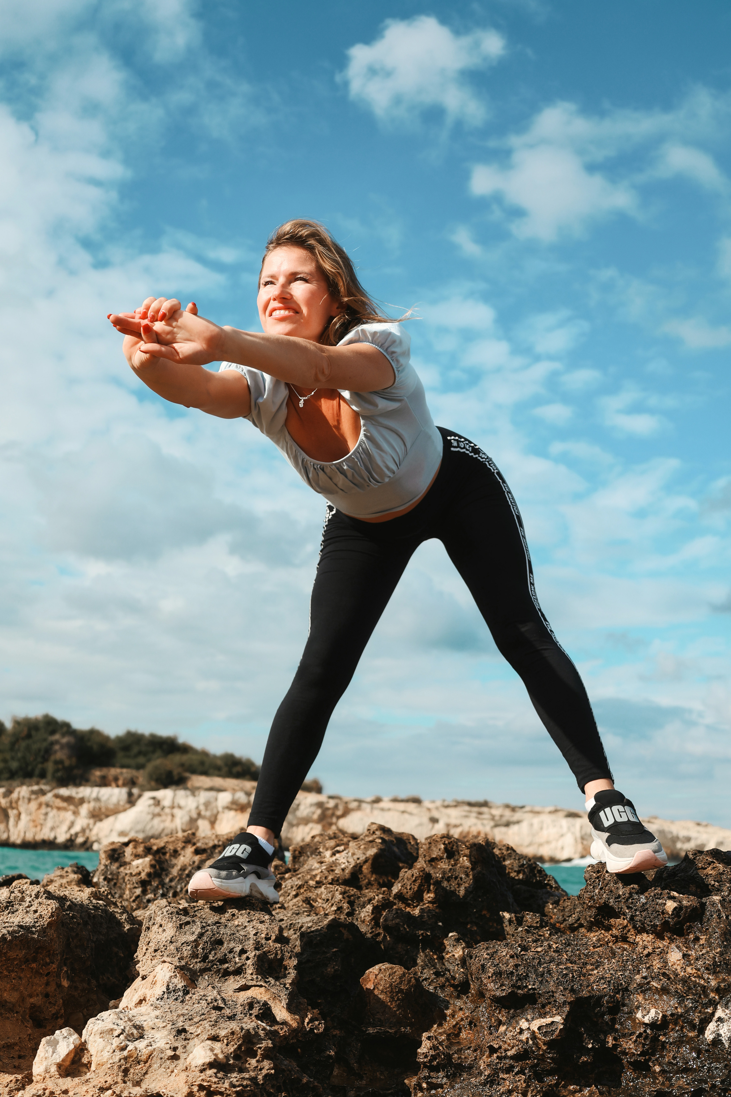 Съемка для фитнес-тренера. Январь, 2022. Cyprus Vision. Φωτογραφίες και βίντεο στην Κύπρο — Αγία Νάπα, Πρωταράς