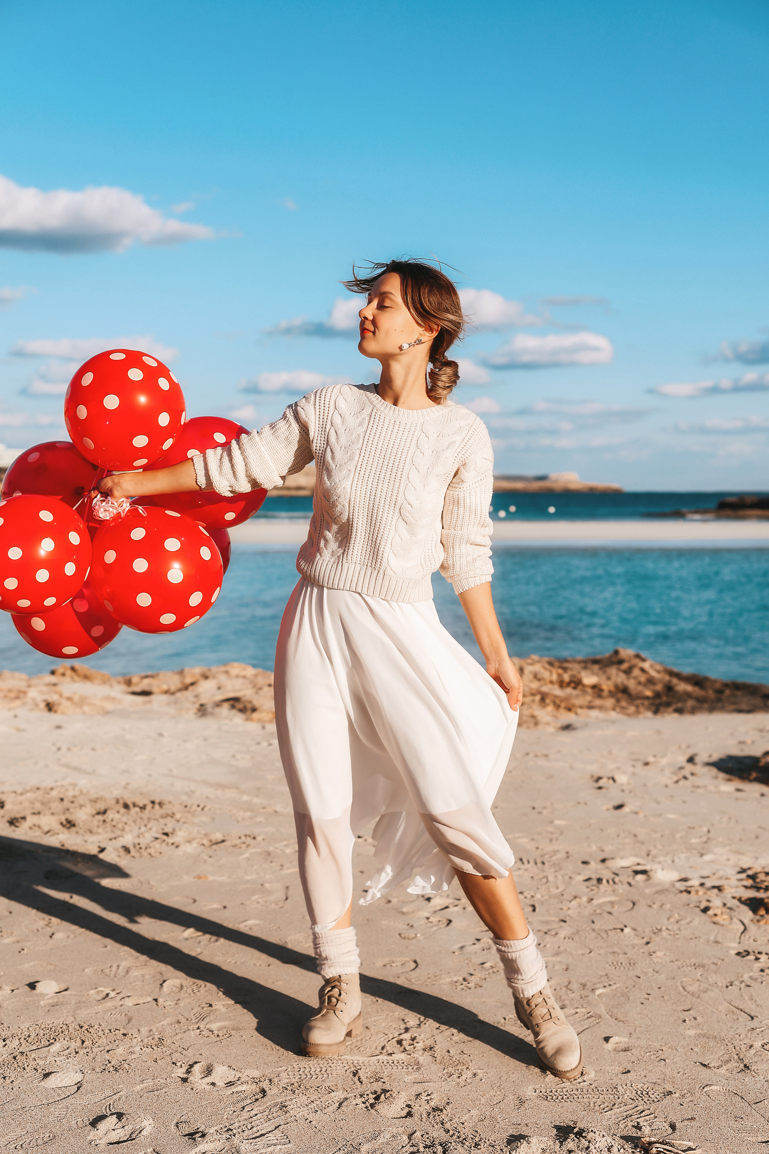 Фотосессия на Нисси Бич (Айя-Напа). Февраль, 2023. Cyprus Vision. Photos and videos in Cyprus — Ayia Napa, Protaras