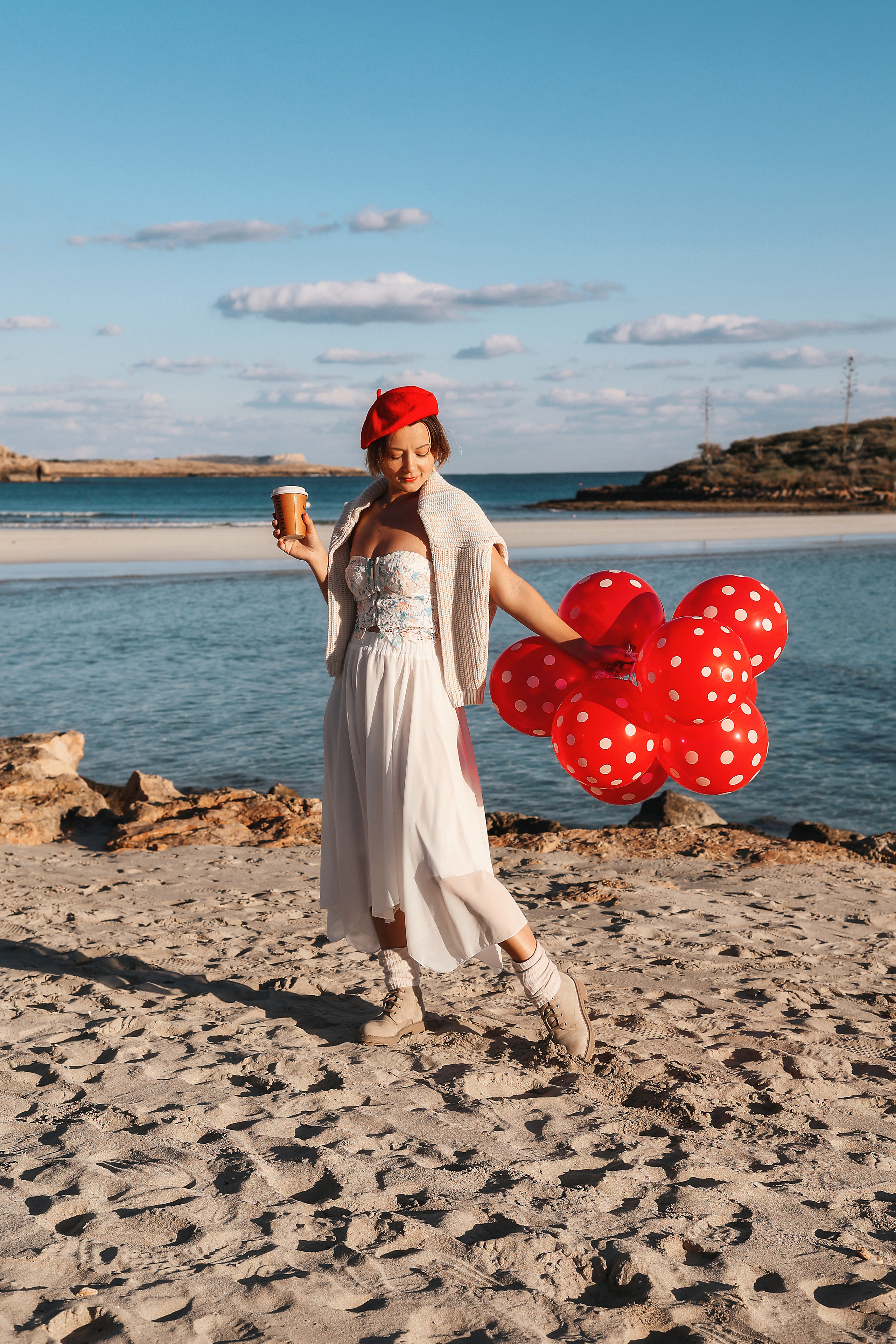 Фотосессия на Нисси Бич (Айя-Напа). Февраль, 2023. Cyprus Vision. Photos and videos in Cyprus — Ayia Napa, Protaras