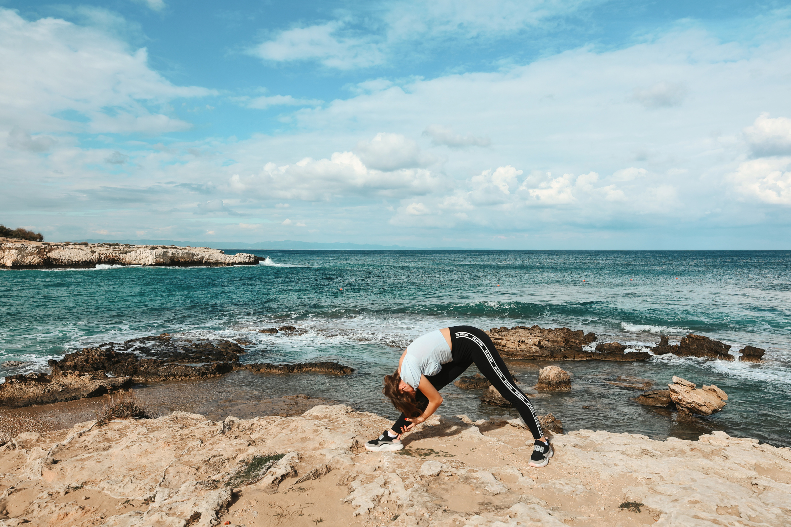 Съемка для фитнес-тренера. Январь, 2022. Cyprus Vision. Φωτογραφίες και βίντεο στην Κύπρο — Αγία Νάπα, Πρωταράς