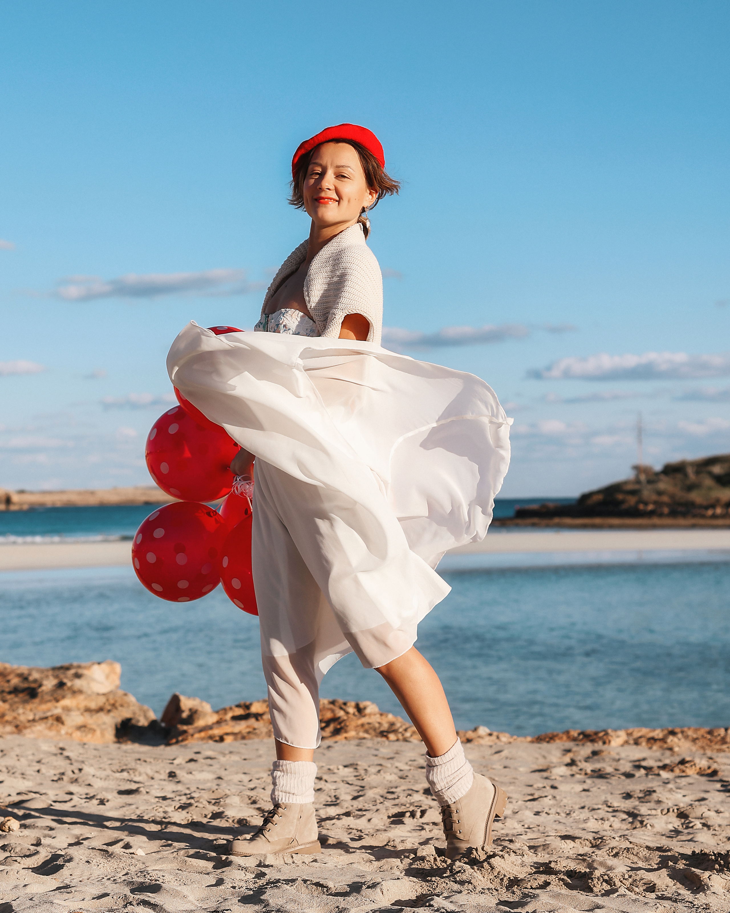 Фотосессия на Нисси Бич (Айя-Напа). Февраль, 2023. Cyprus Vision. Photos and videos in Cyprus — Ayia Napa, Protaras