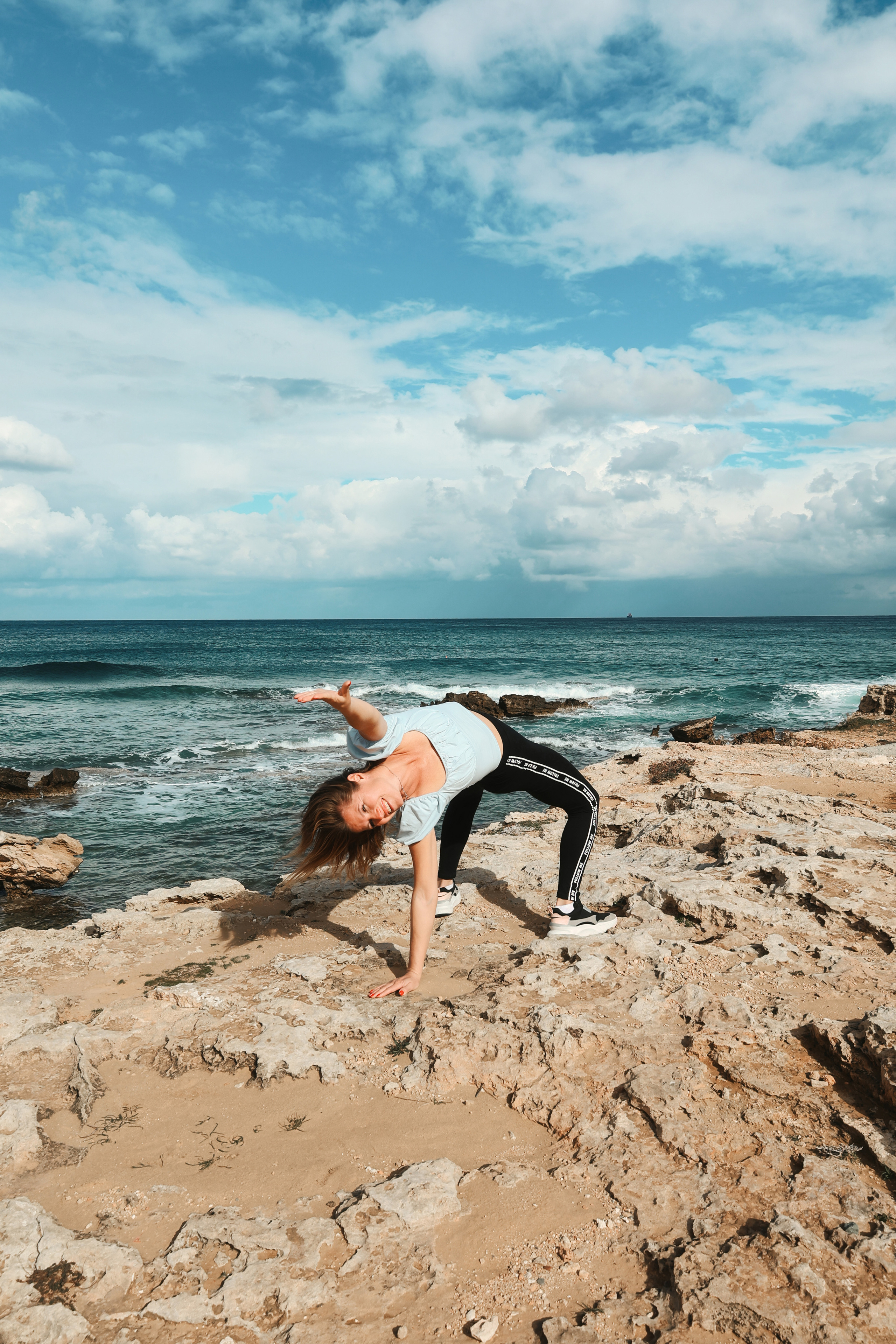 Съемка для фитнес-тренера. Январь, 2022. Cyprus Vision. Φωτογραφίες και βίντεο στην Κύπρο — Αγία Νάπα, Πρωταράς