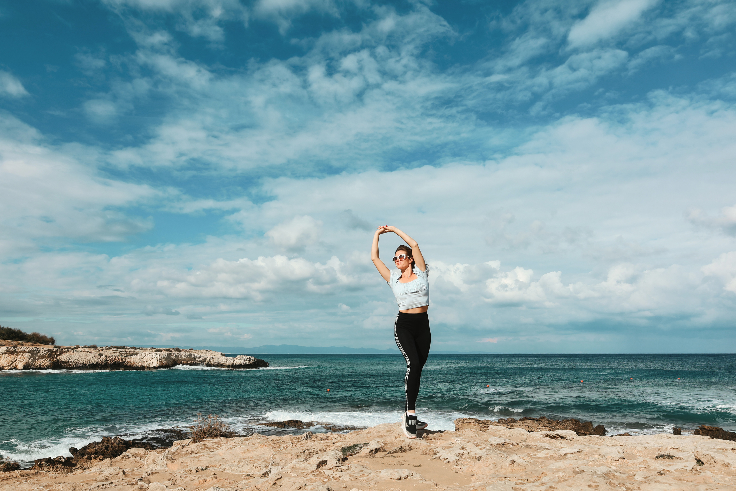 Съемка для фитнес-тренера. Январь, 2022. Cyprus Vision. Φωτογραφίες και βίντεο στην Κύπρο — Αγία Νάπα, Πρωταράς