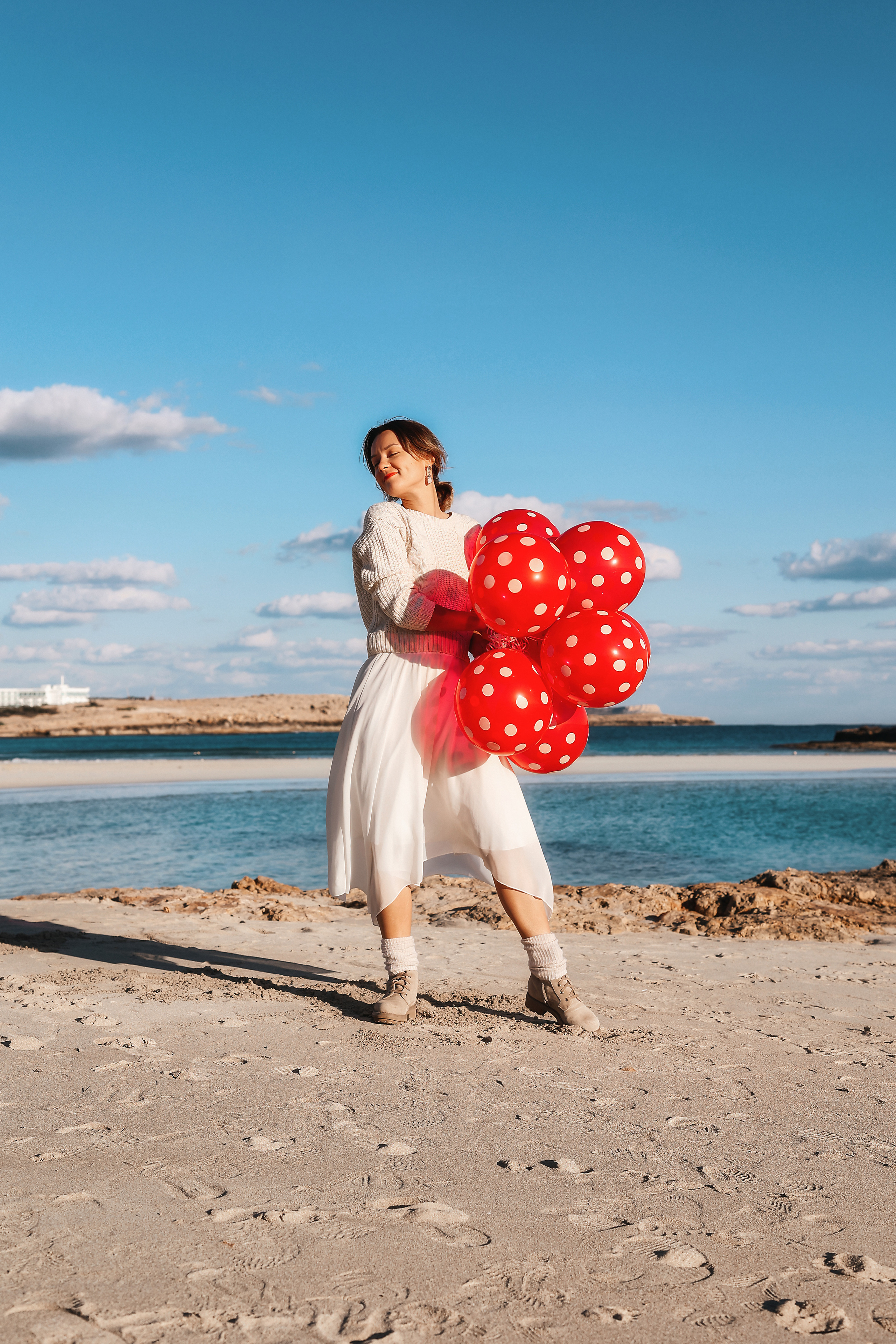 Фотосессия на Нисси Бич (Айя-Напа). Февраль, 2023. Cyprus Vision. Photos and videos in Cyprus — Ayia Napa, Protaras