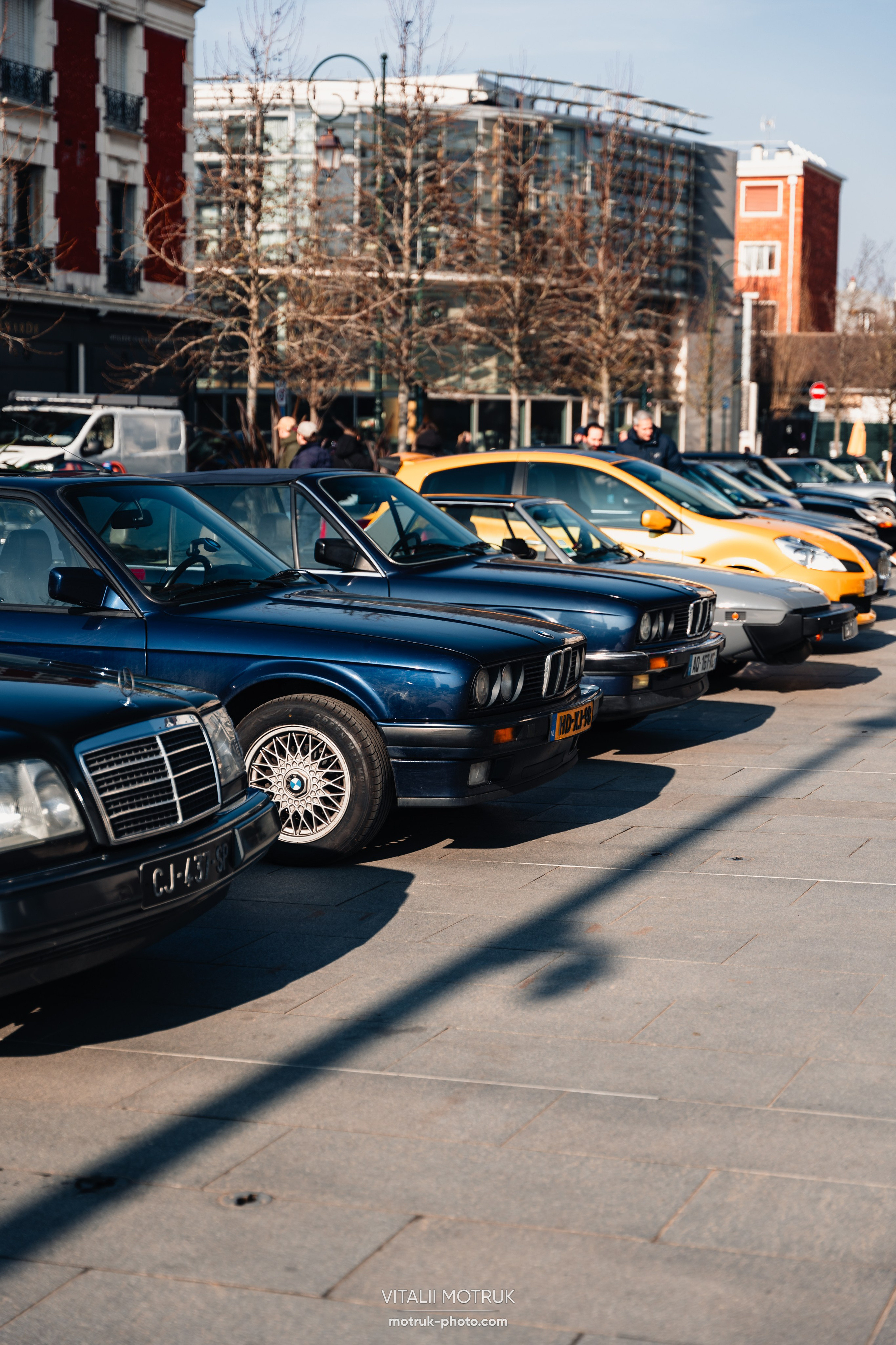 Rassemblement Colombes 16 fevrier 2025. Photographe de voitures à Paris — Vitalii Motruk
