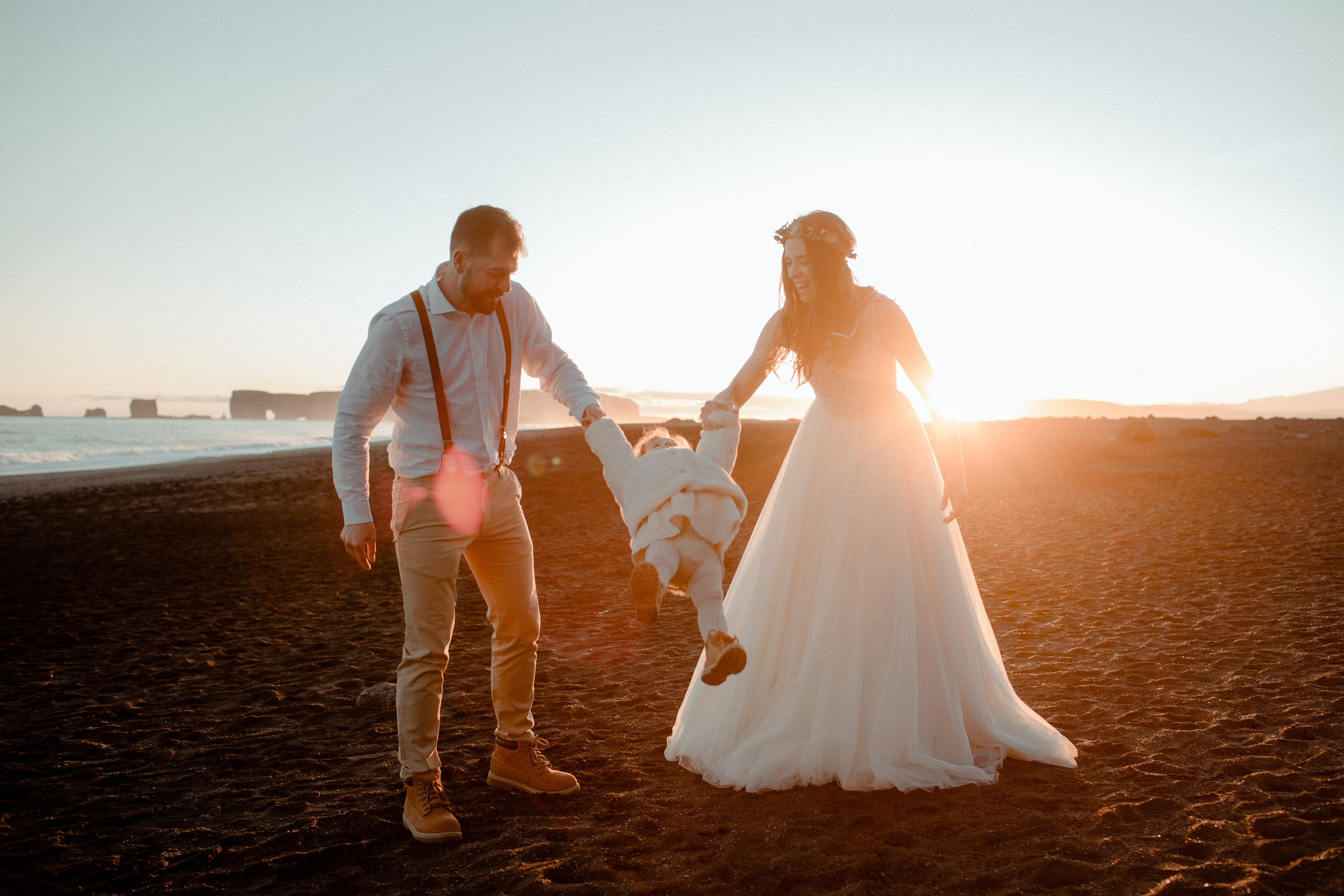 Southern Iceland Family Elopement. Iceland elopement photographer & videographer