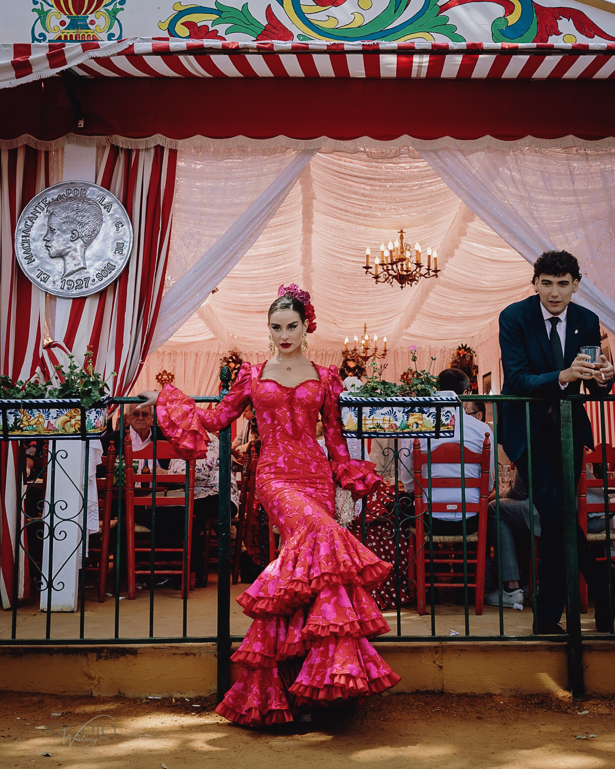 Sesión de fotos en feria de Abril de Sevilla. Inicio