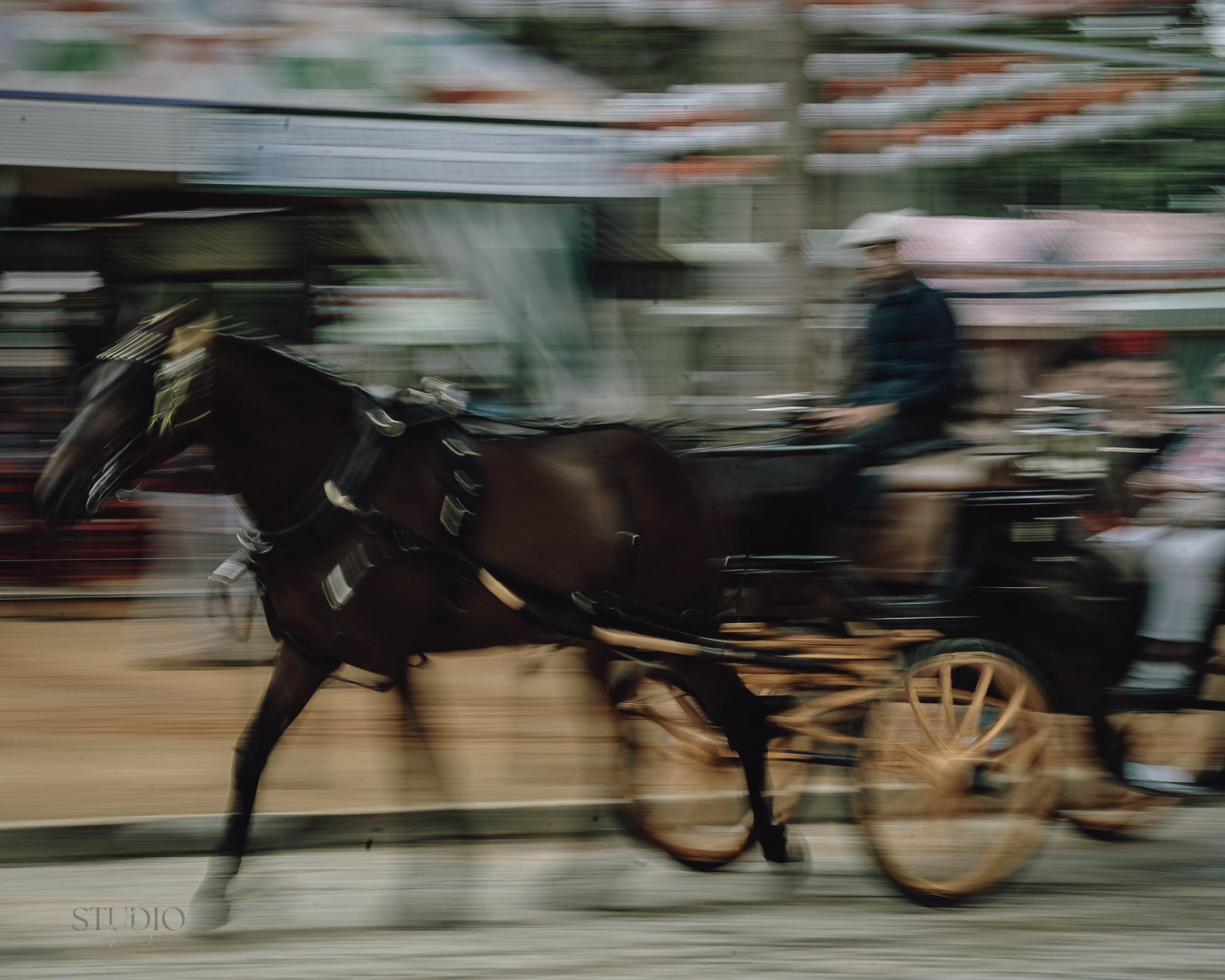 Sesión de fotos en feria de Abril de Sevilla. Inicio