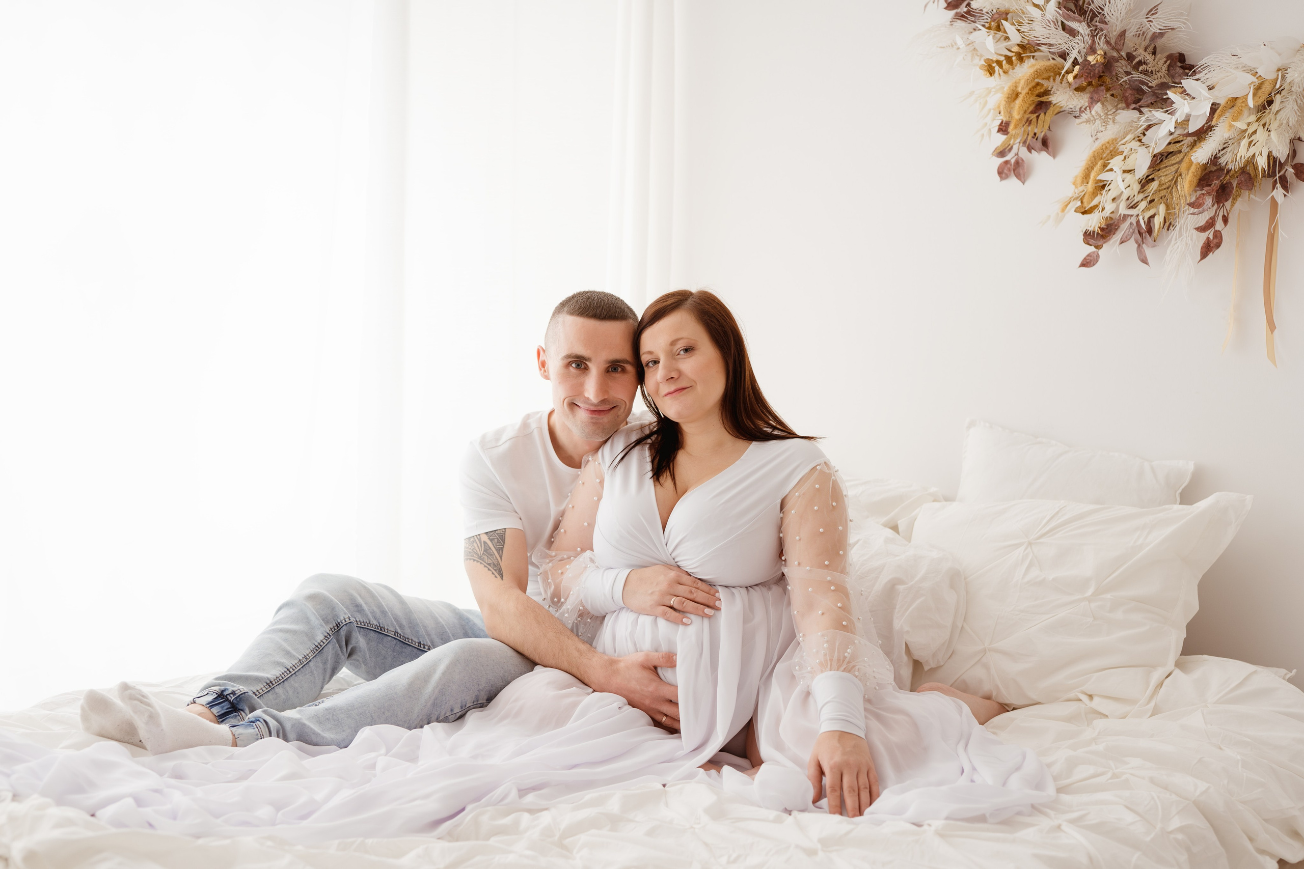 Sesja rodzinno-ciążowa. Fotograf Łódź - sesja ciążowa, noworodkowa, dziecięca. Studio w Łodzi