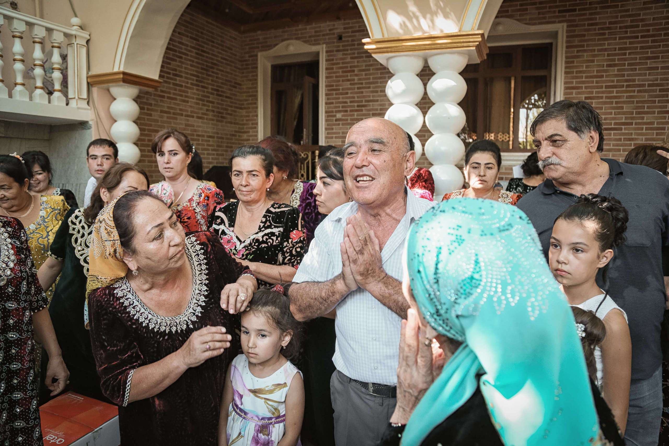 Tajik wedding, portrait of Asian bride, wedding dress. Wedding and family photographer in Cork, Ireland. Tigran