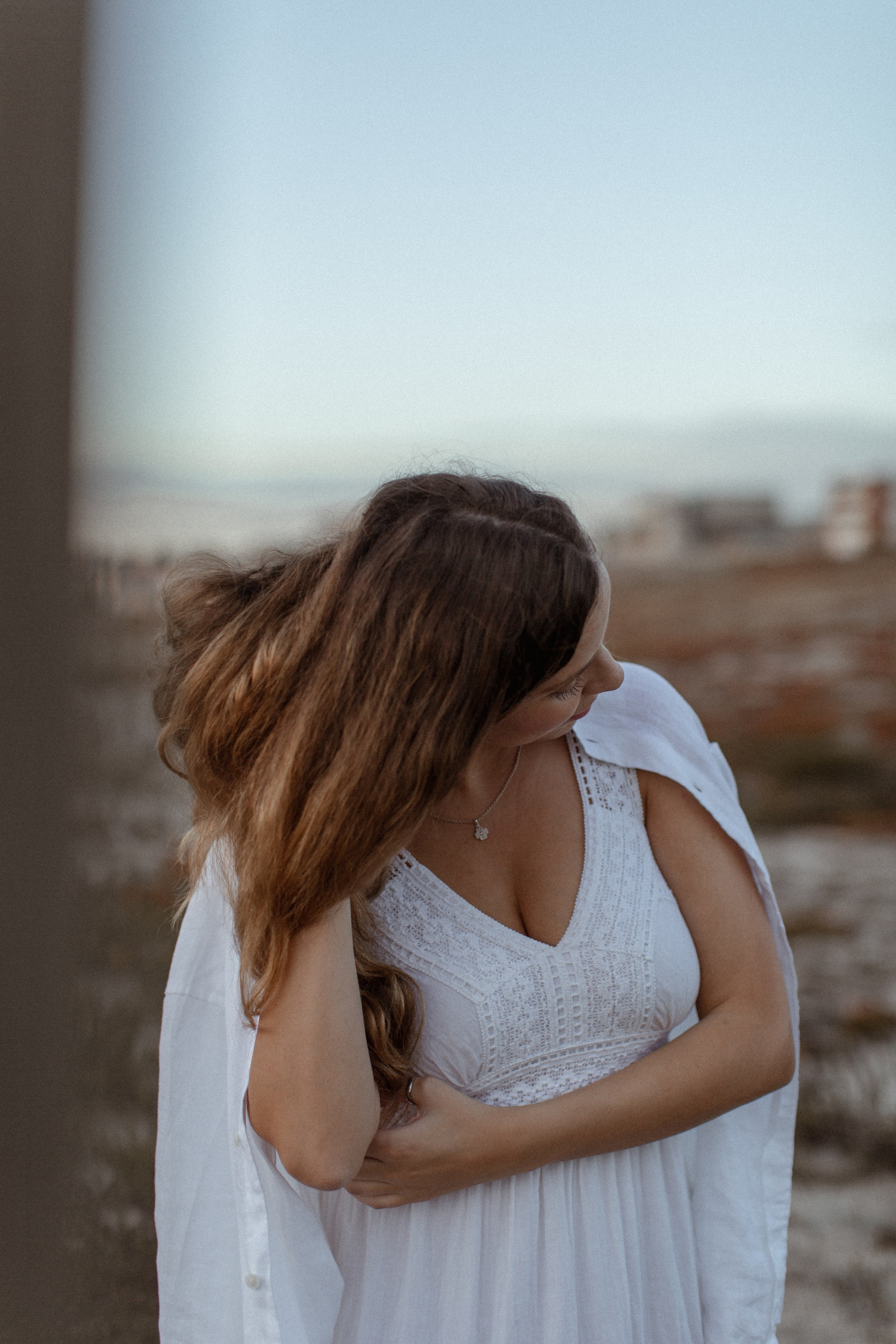 Sunset on the beach. True self