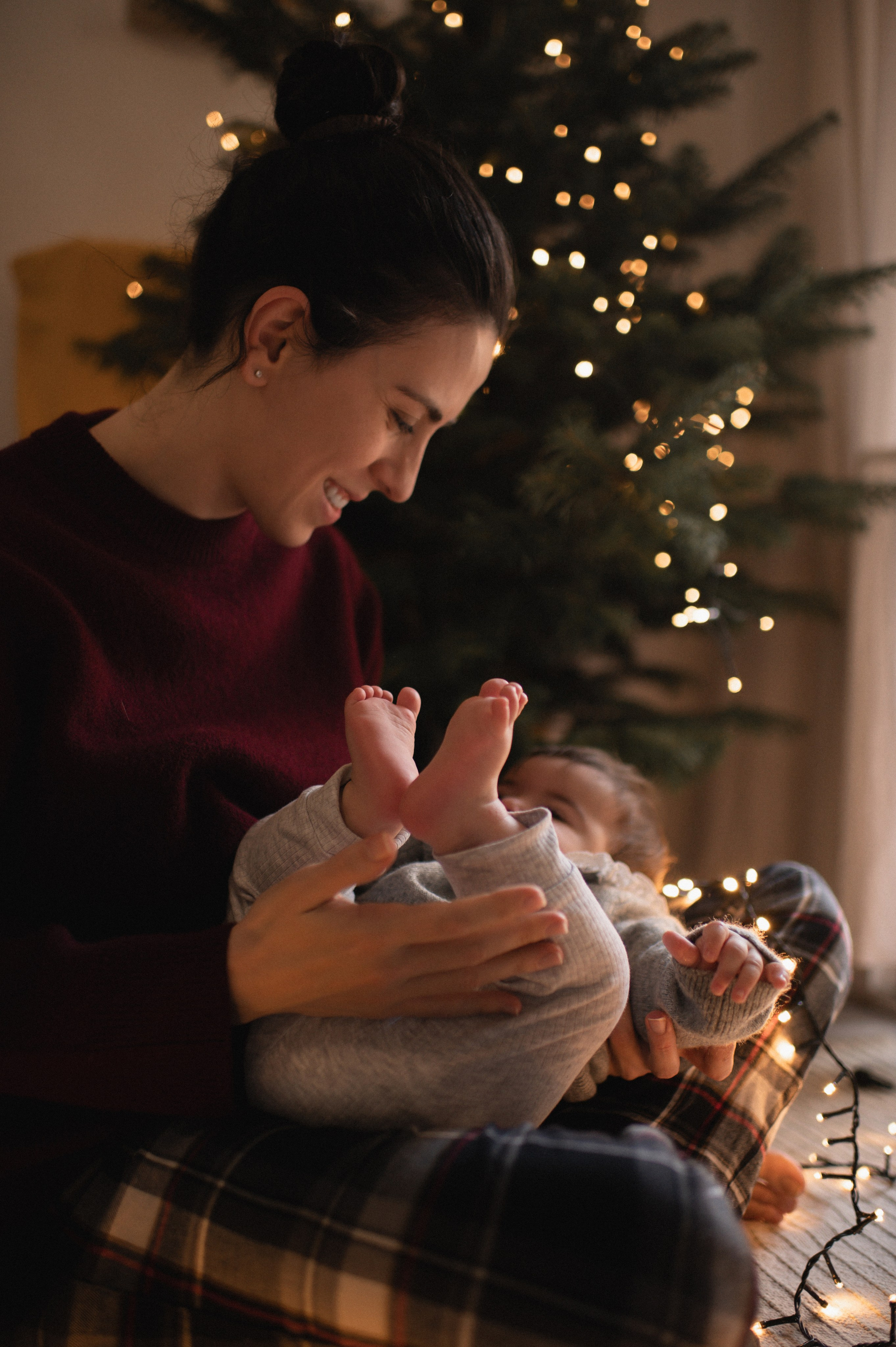 First Christmas. Family, children, portrait, and event photography in Thessaloniki