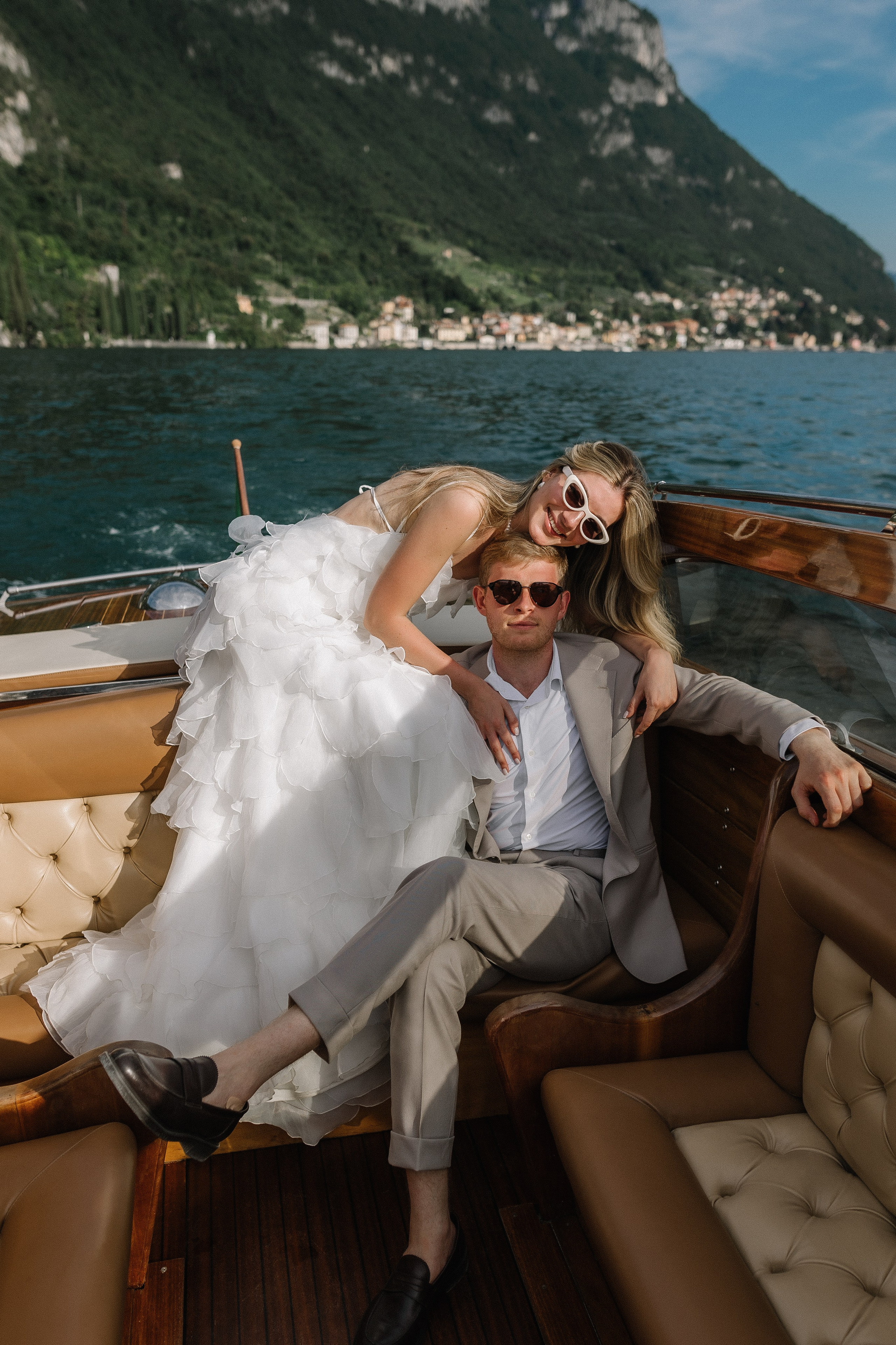 Lake Como Elopement Photography | Boat & Villa Monastero Wedding. Photographer in Italy Anna Linnik