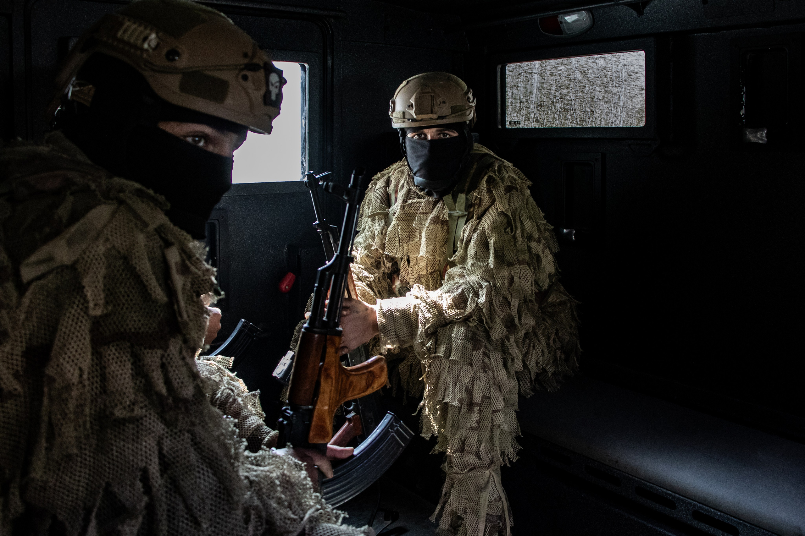 Forces spéciales des Forces Démocratiques Syriennes (FDS) à Raqqa.