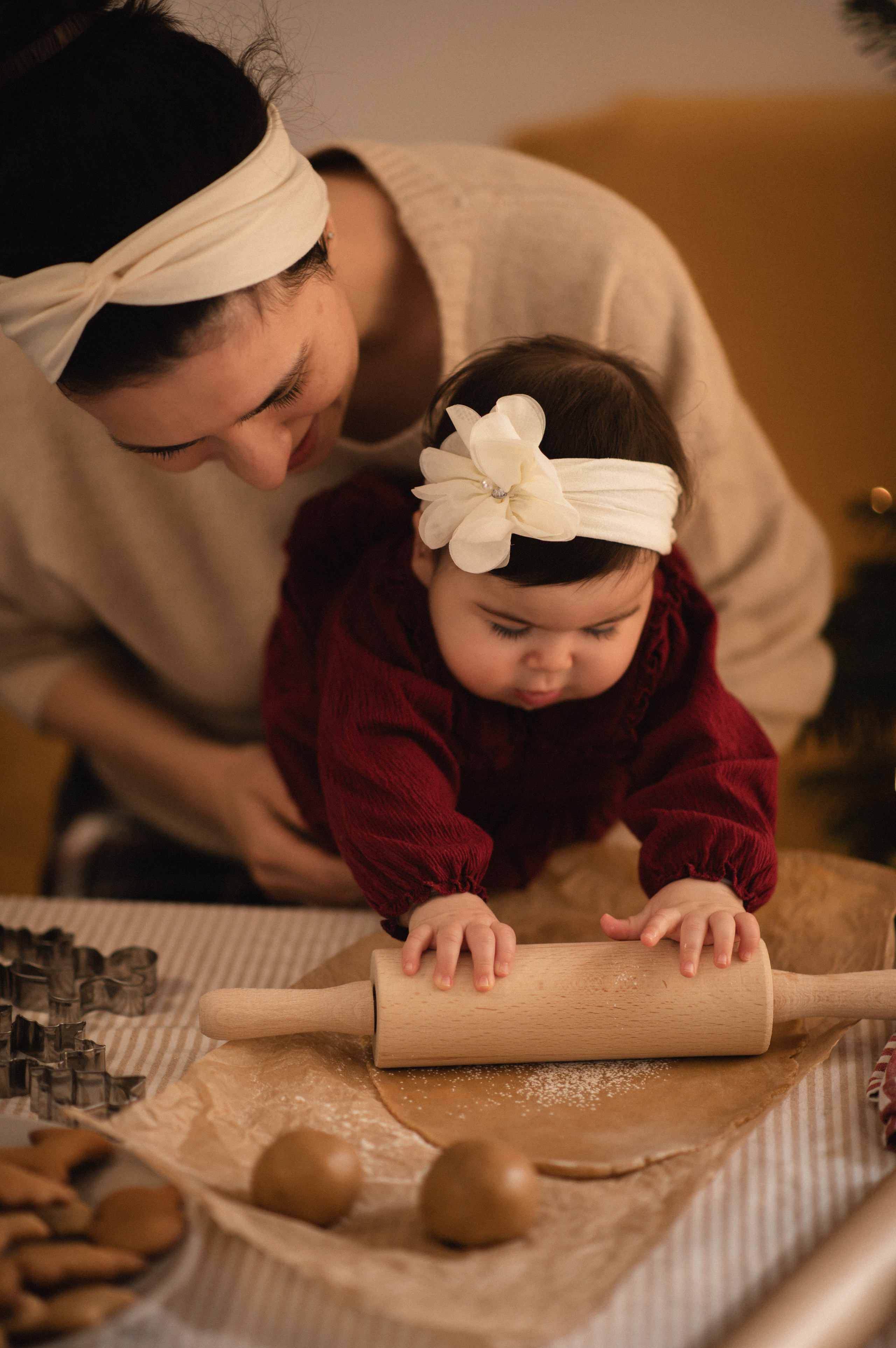 First Christmas. Family, children, portrait, and event photography in Thessaloniki