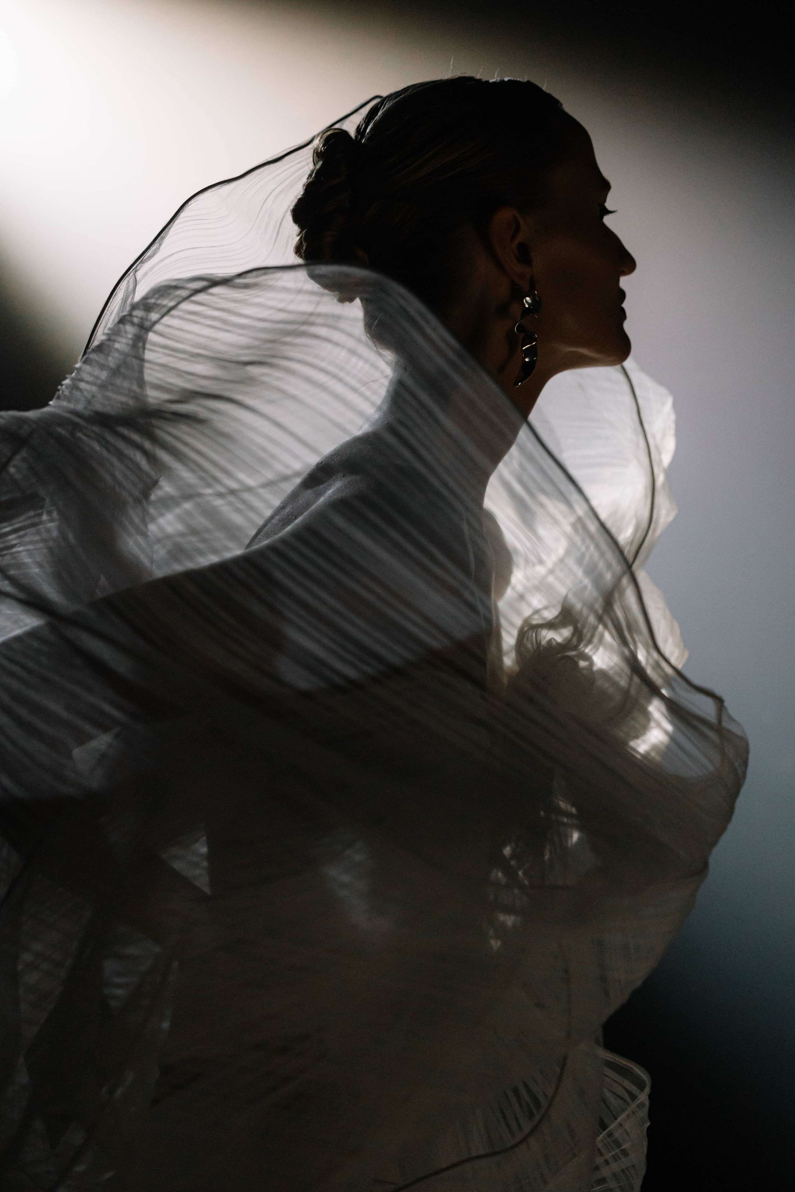 Stylish portrait of young woman on Leicester street