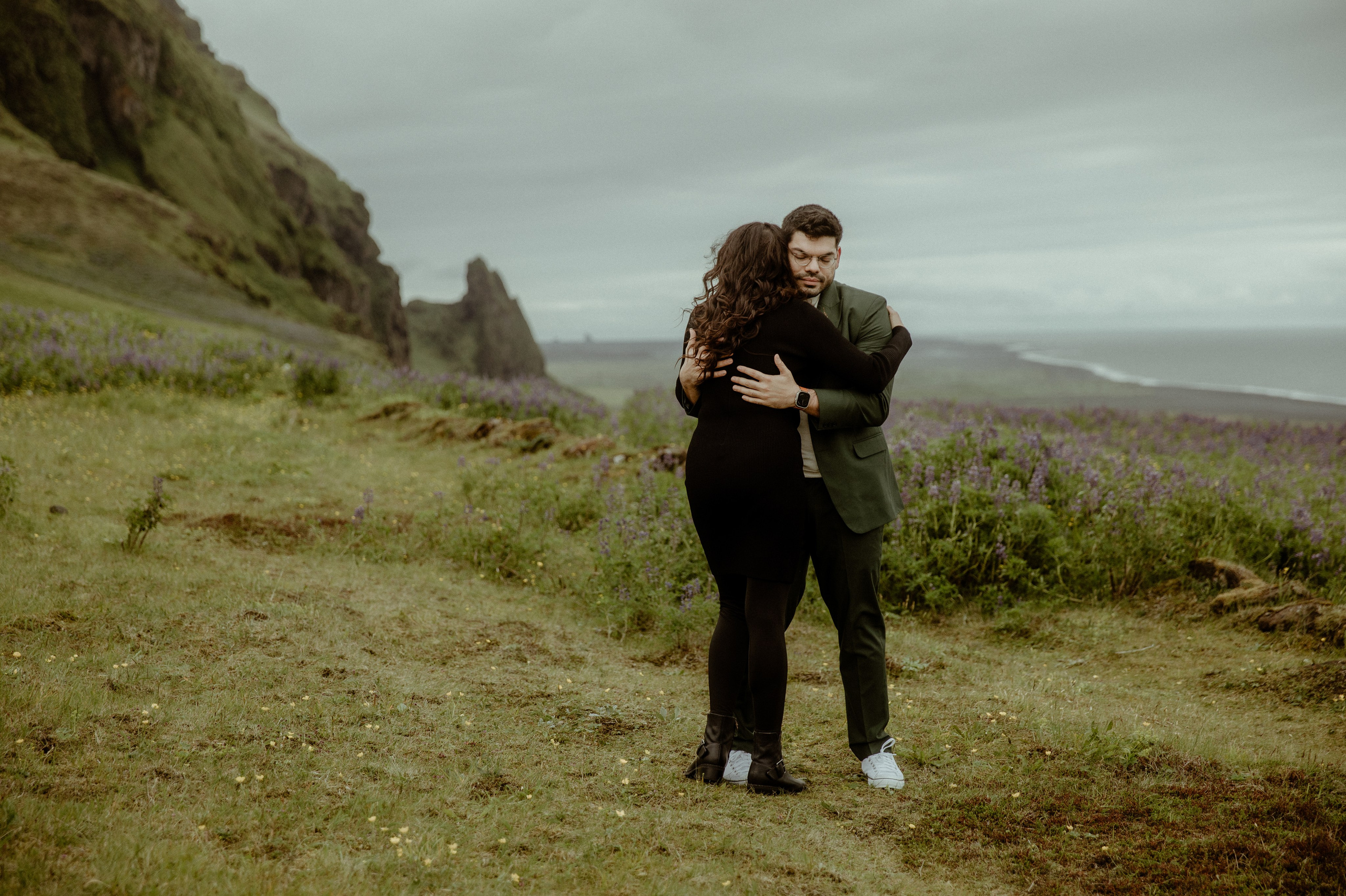 Elopement at Kvernufoss Waterfall. Iceland elopement photo and video | Nikolaichik Photo