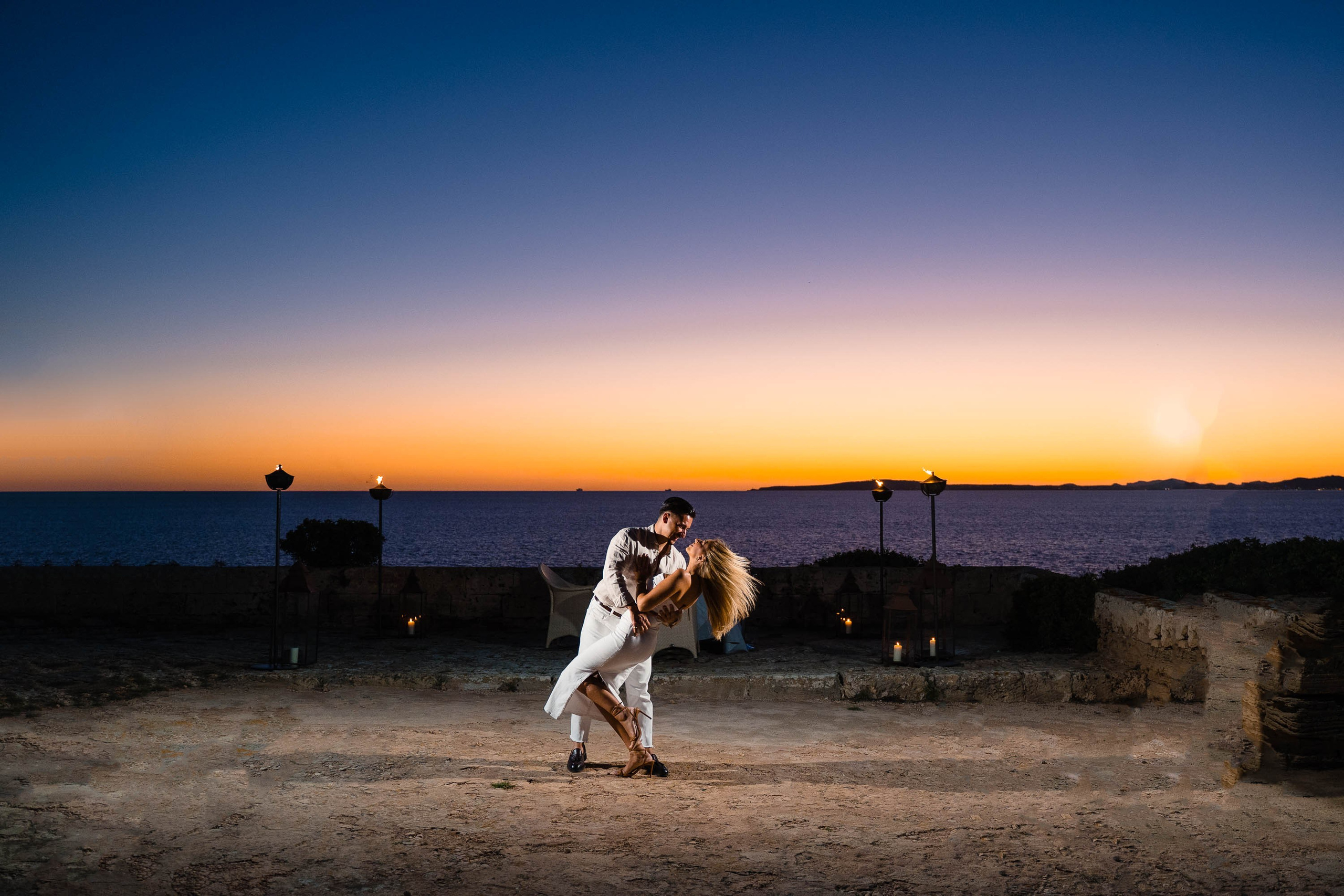 Dance with me, Cap Rocat Sunrise Wedding Proposal