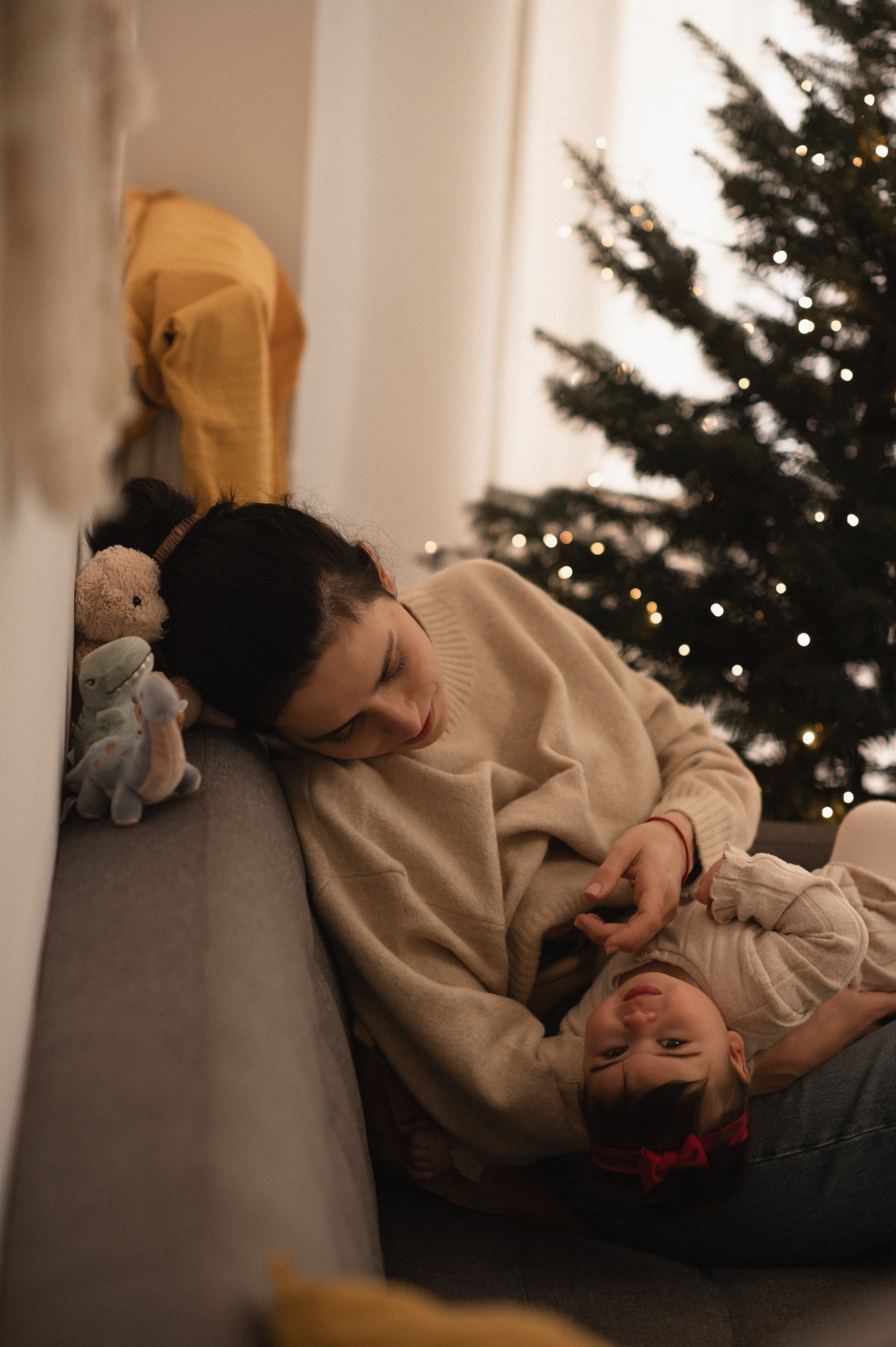 First Christmas. Family, children, portrait, and event photography in Thessaloniki