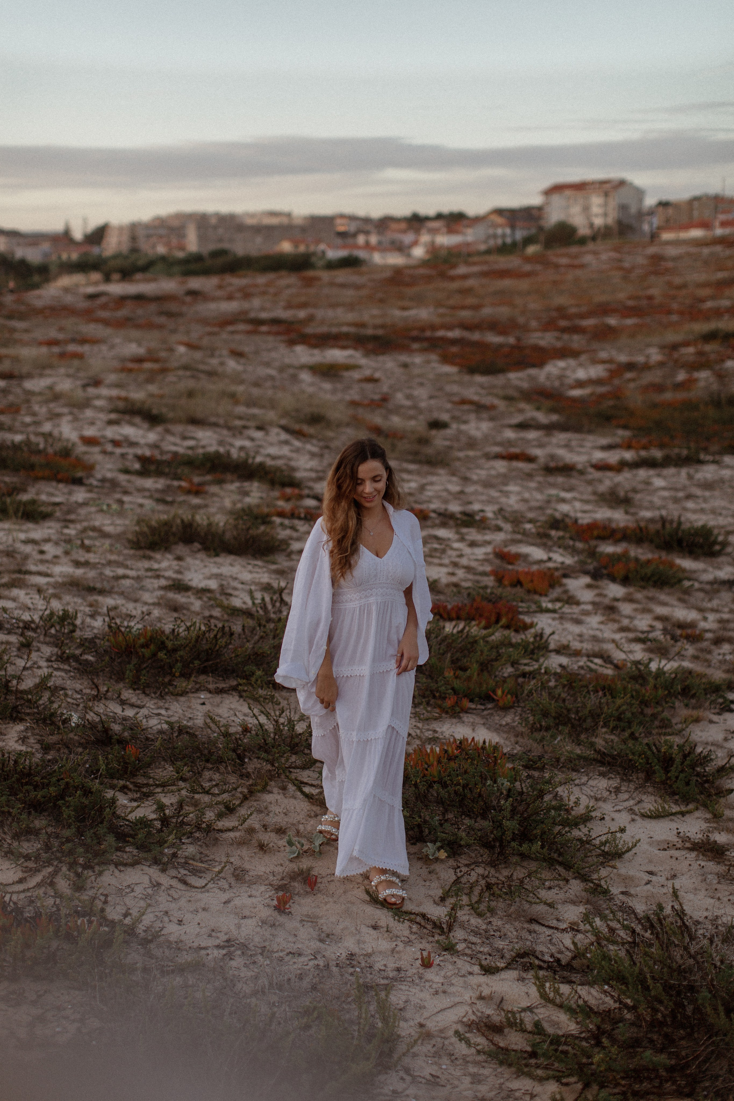 Sunset on the beach. True self