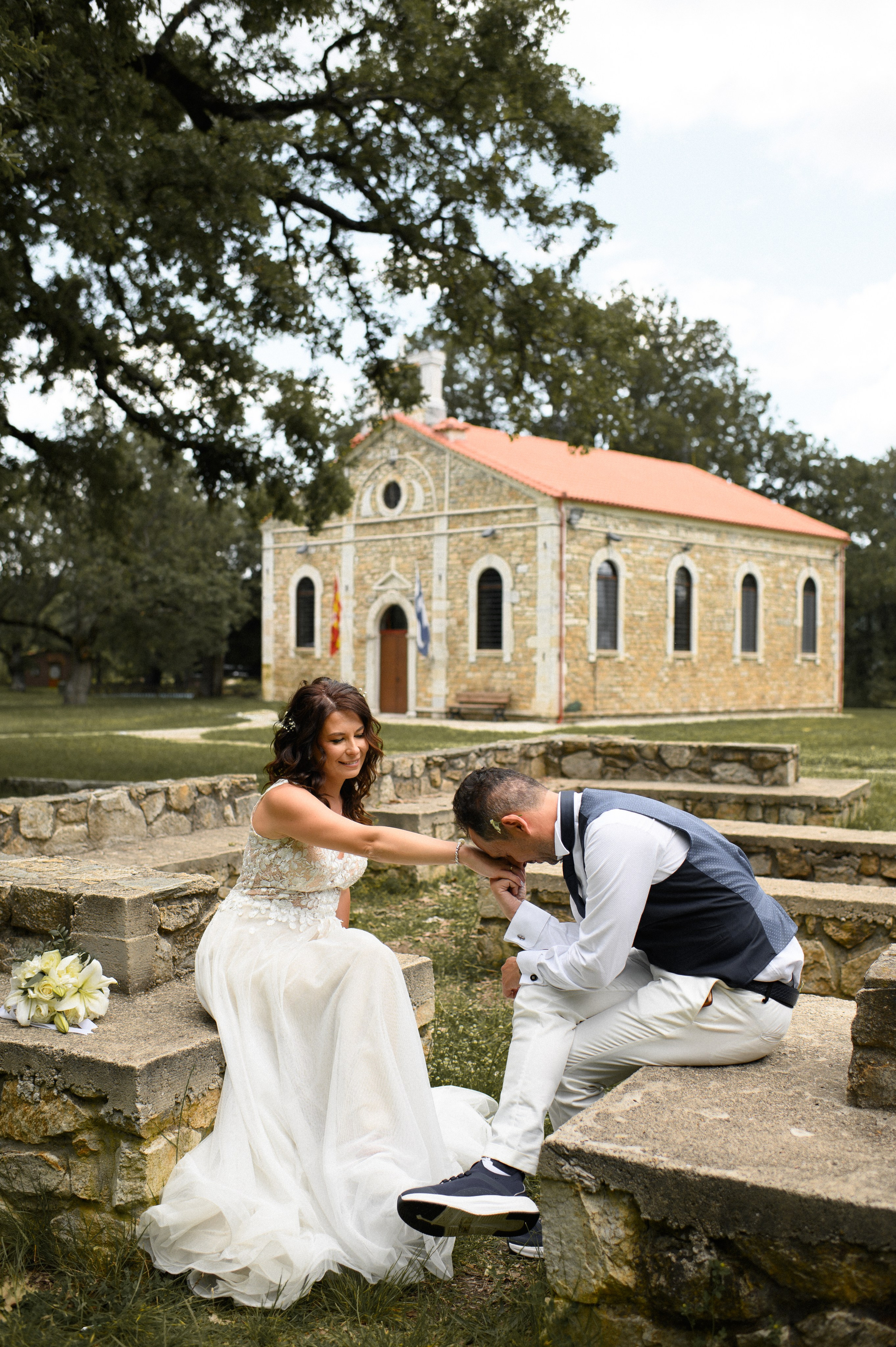 Wedding in Arnia Daria and George. Семейная, детская, портретная и предметная фотосъемка в Салониках