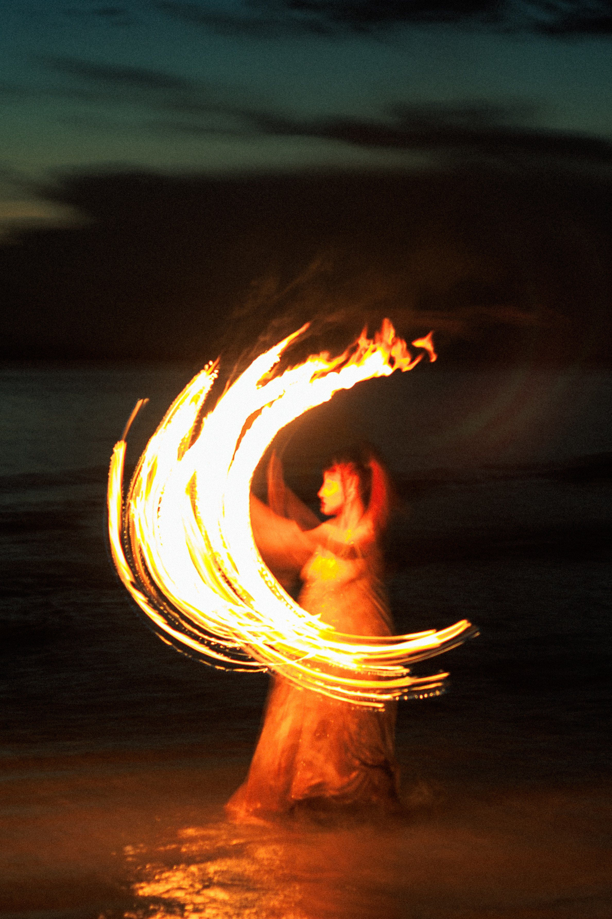 Jana the Fire dancer. Photographer in Greece Kristina