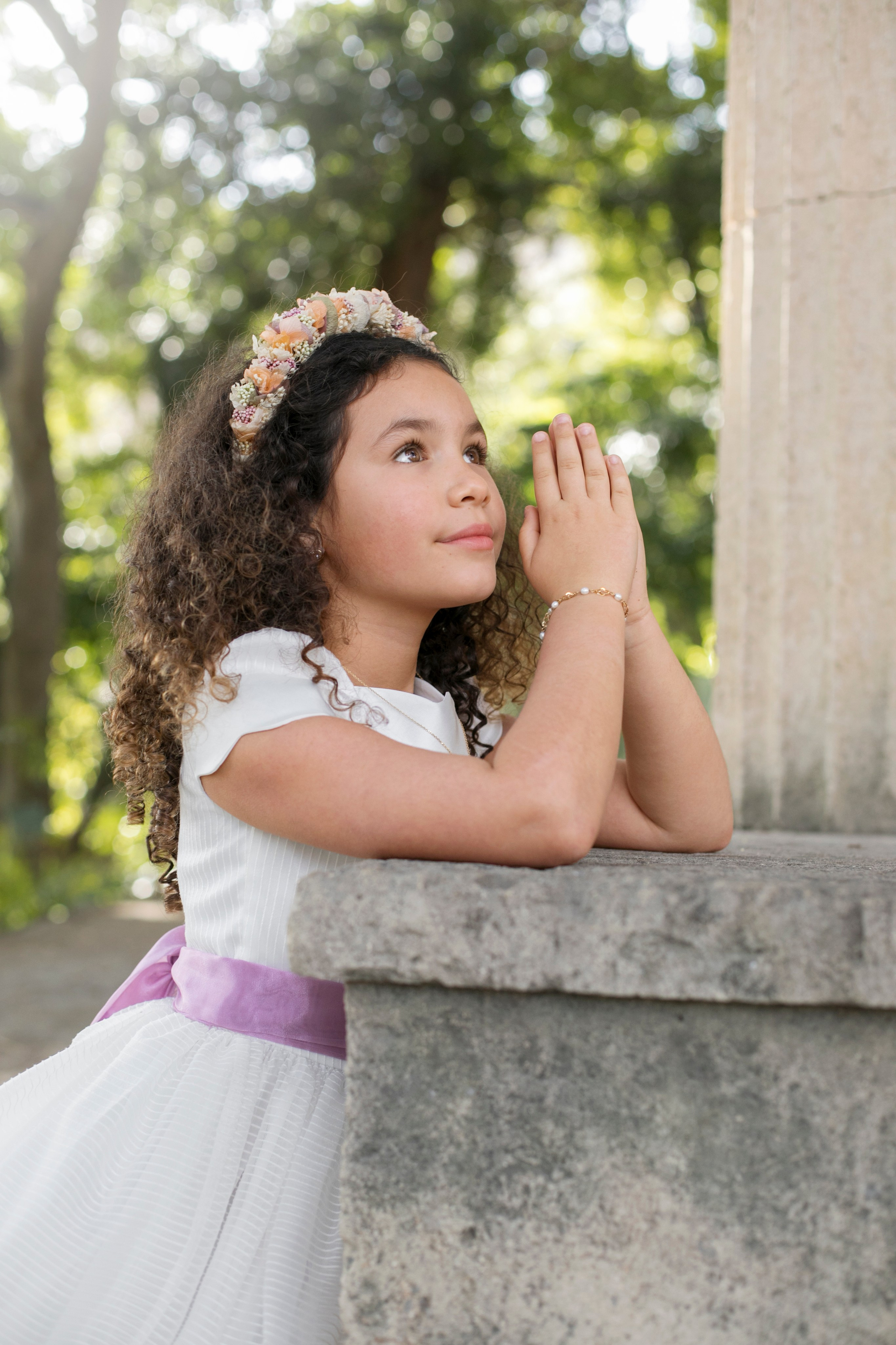 Comunión en exterior. Fotógrafa profesional en España