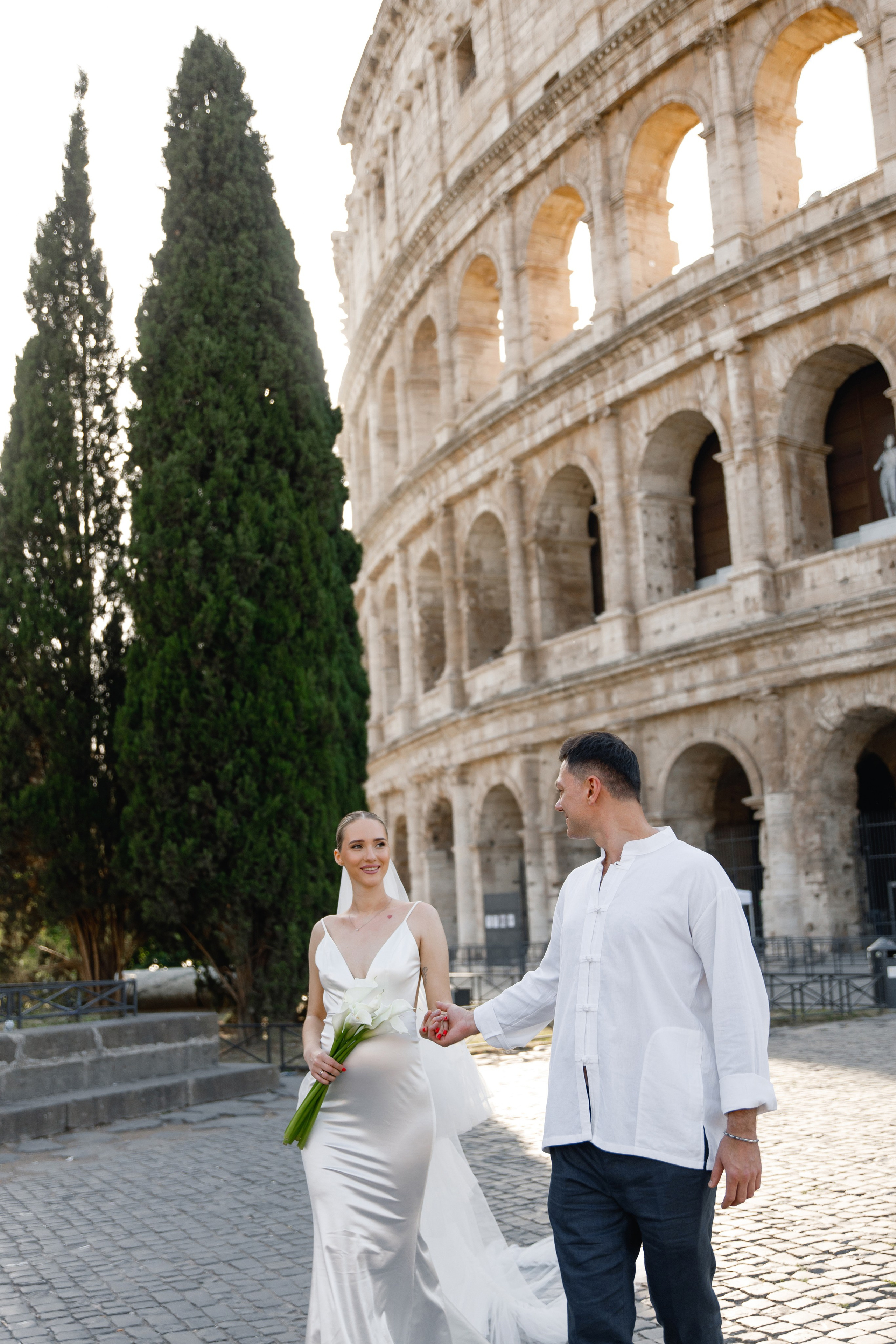 Elopement in Rome. Wedding Photographer Rome Tuscany Como Sicily Puglia Amalfy Italy- Oksana Savenchuk