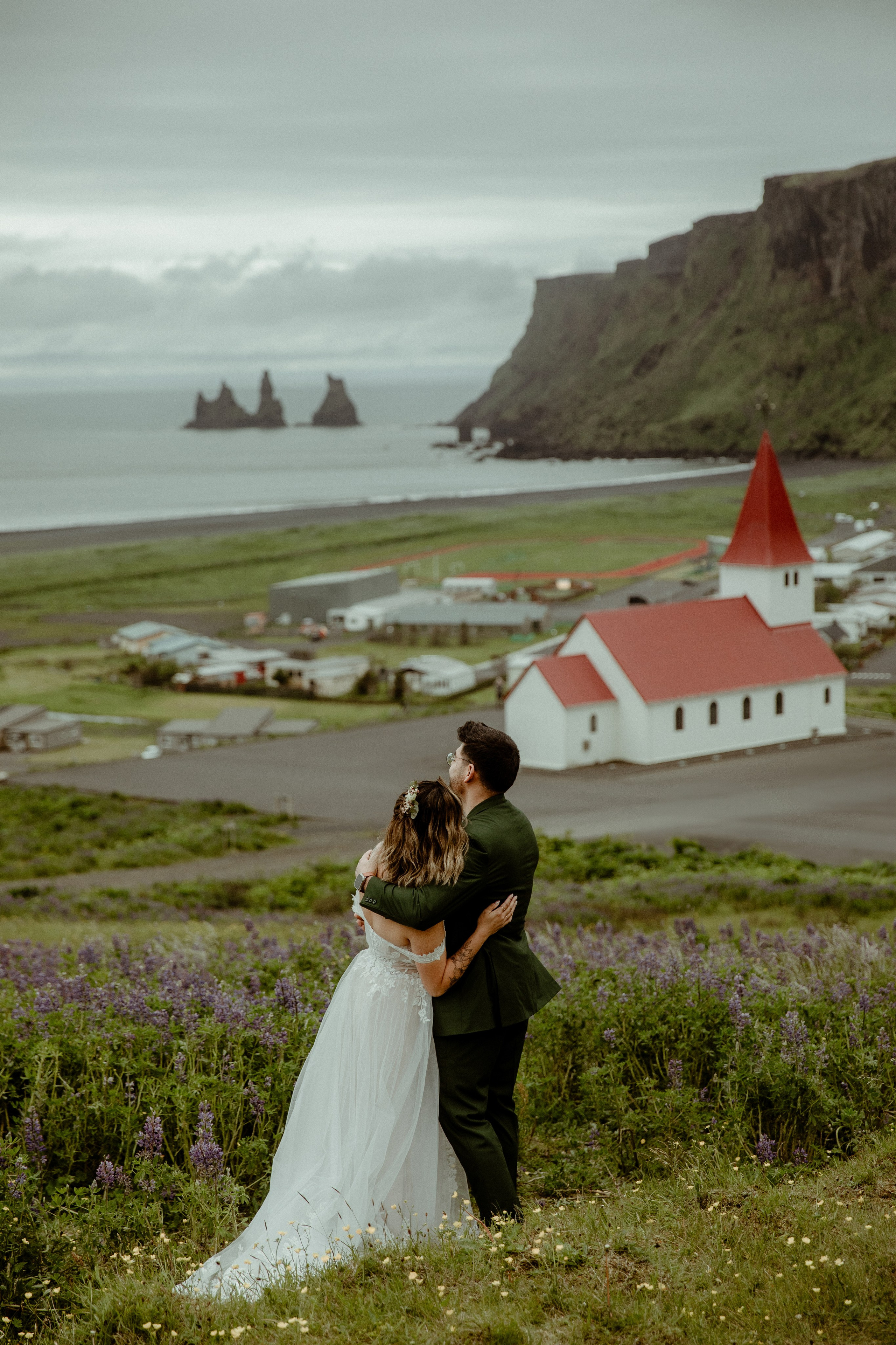 Elopement at Kvernufoss Waterfall. Iceland elopement photo and video | Nikolaichik Photo