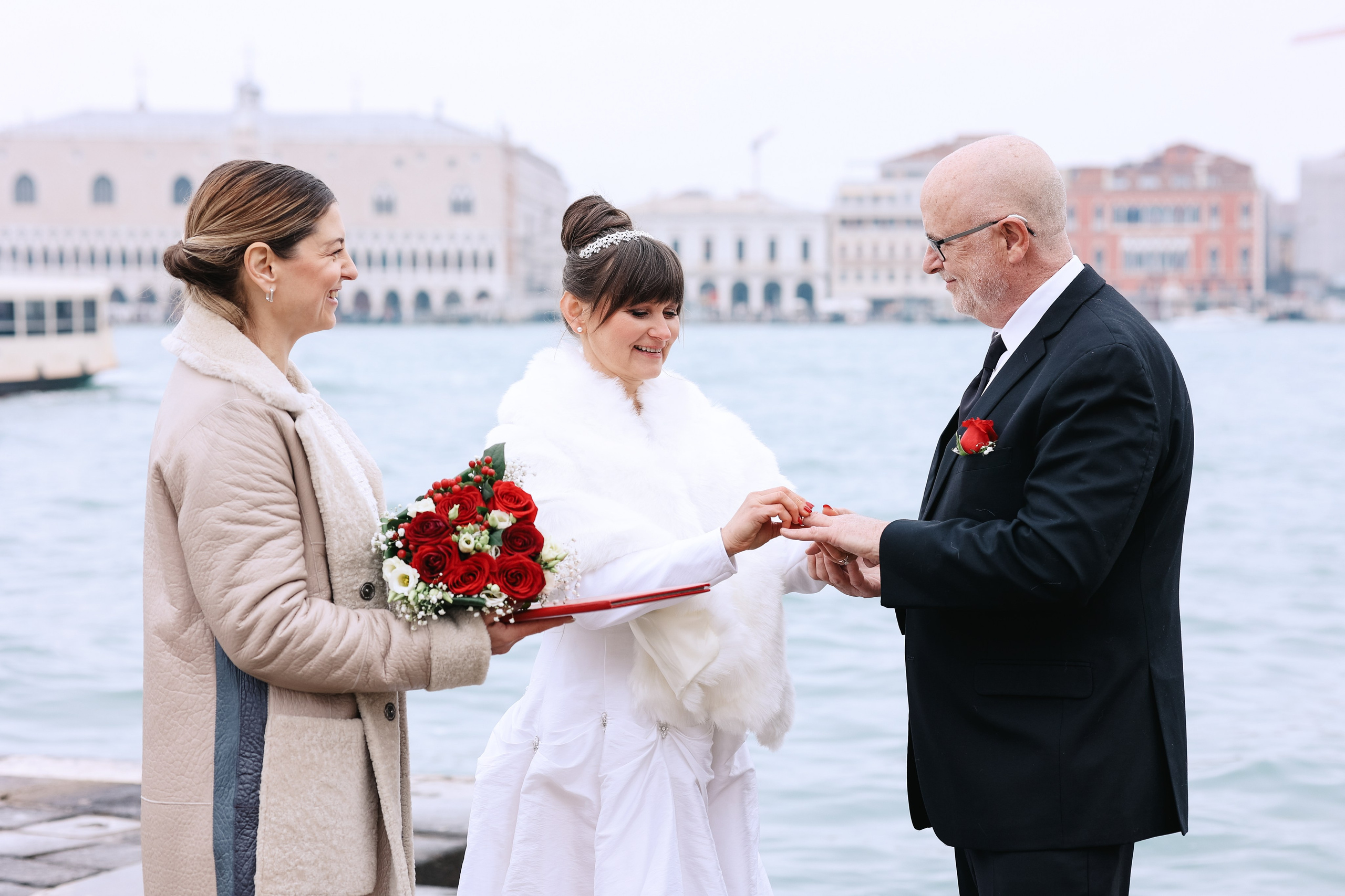 Outside Wedding ceremony  in Venice 