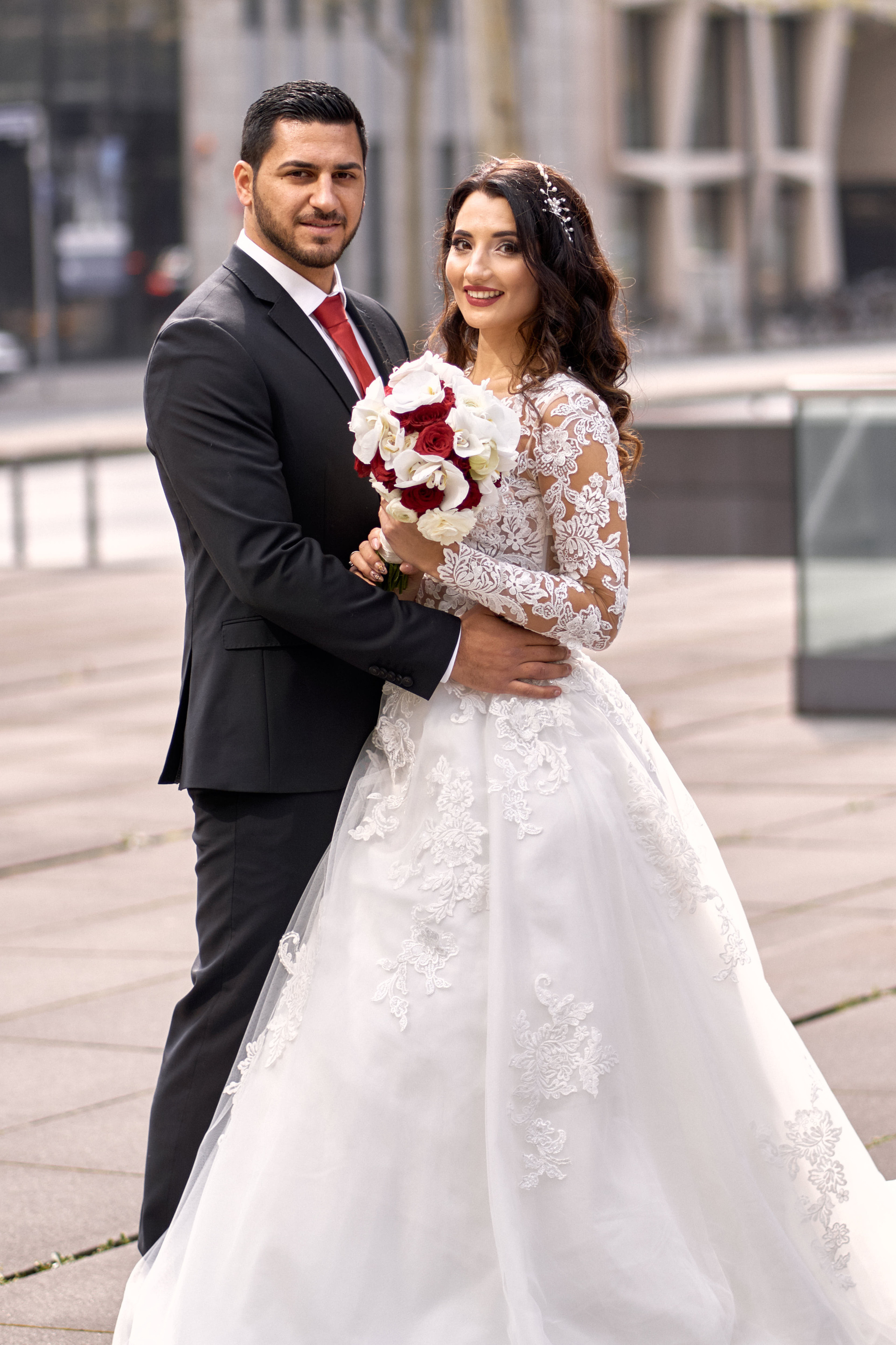 Ein wunderschönes Ehepaar in Frankfurt. Hochzeitsfotograf für Moers, Niederrhein, Düsseldorf, NRW und Deutschland