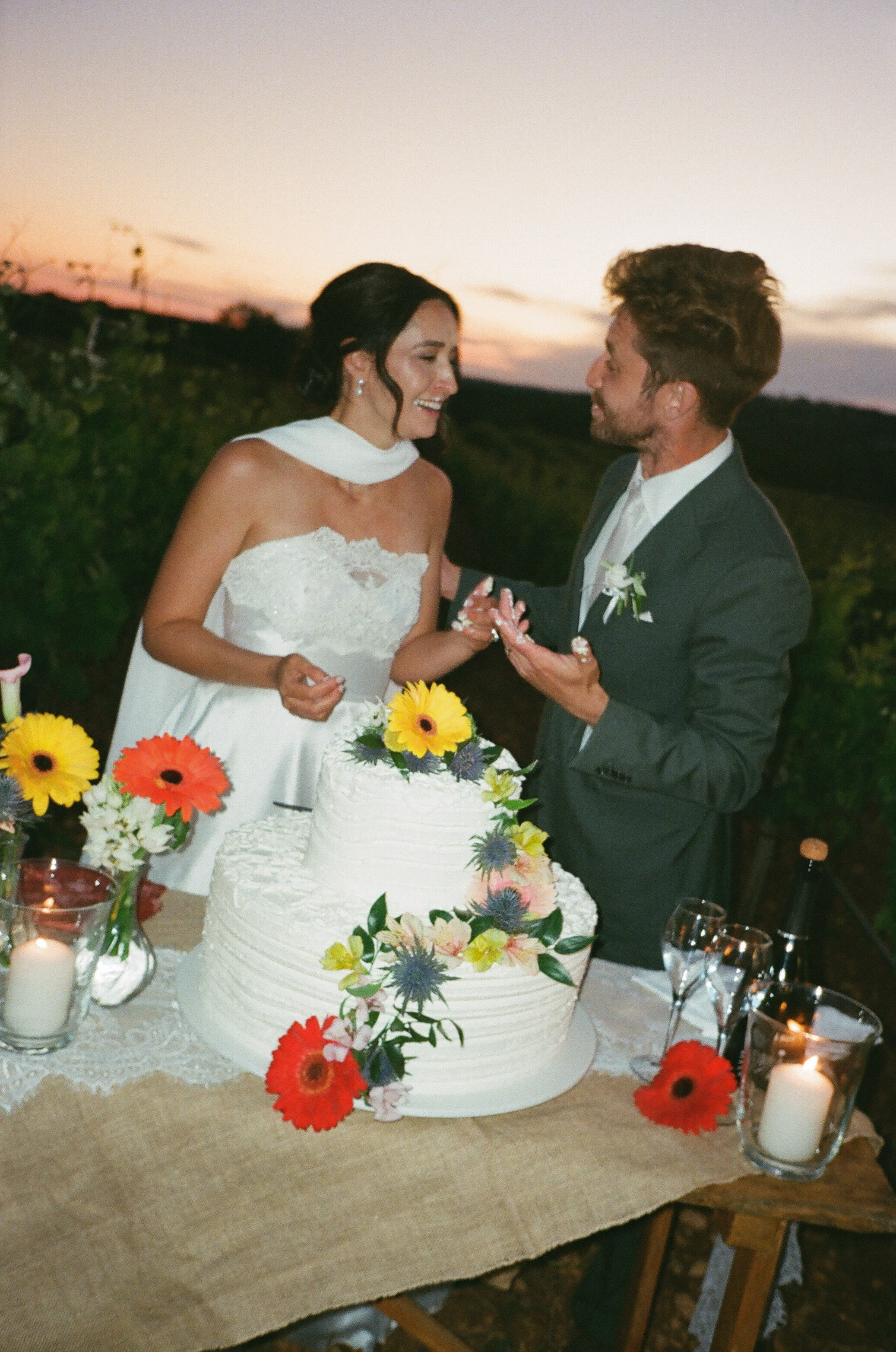 Stephanie & Christian film photos. Wedding photographer Italy