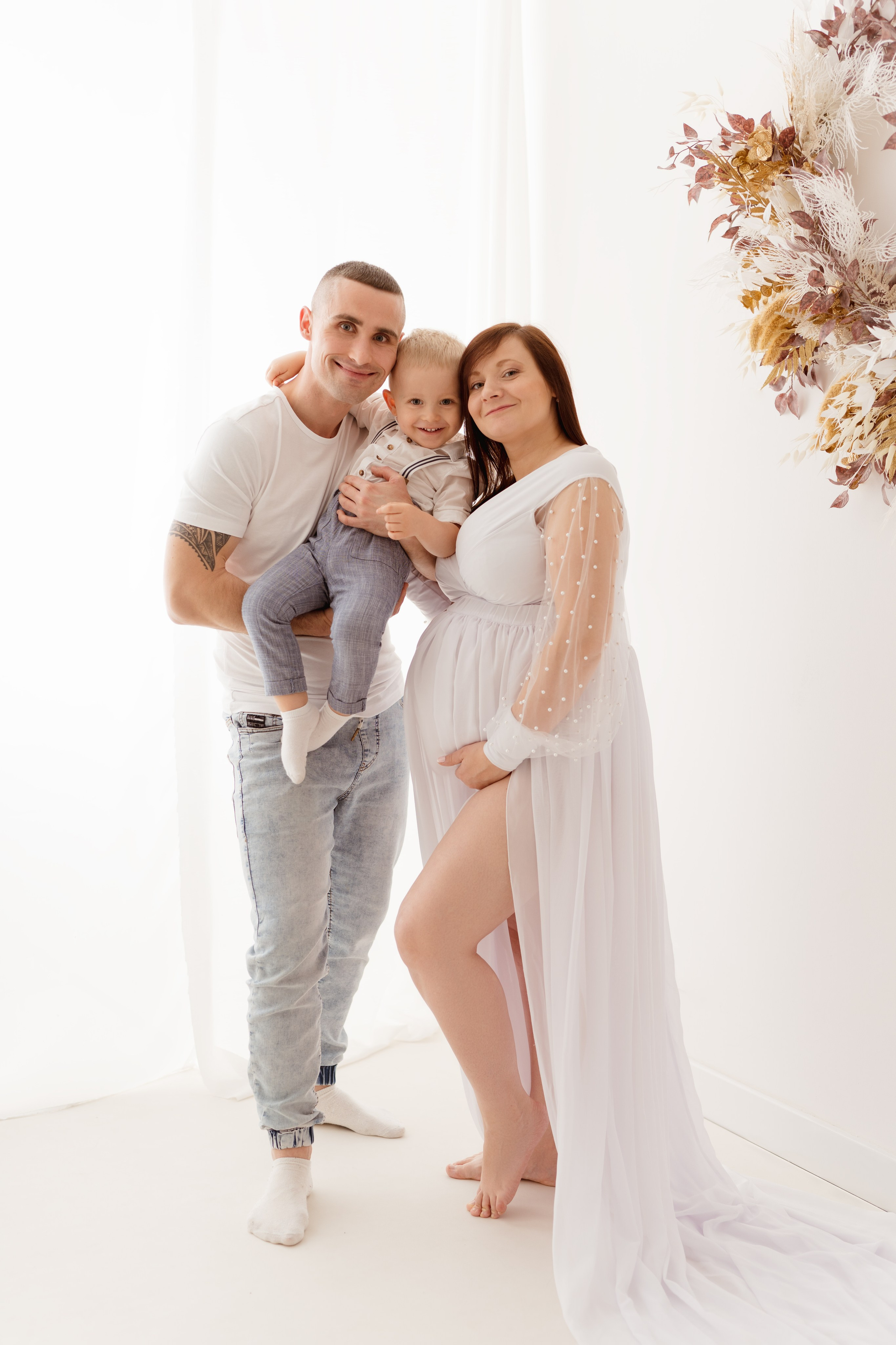 Sesja rodzinno-ciążowa. Fotograf Łódź - sesja ciążowa, noworodkowa, dziecięca. Studio w Łodzi