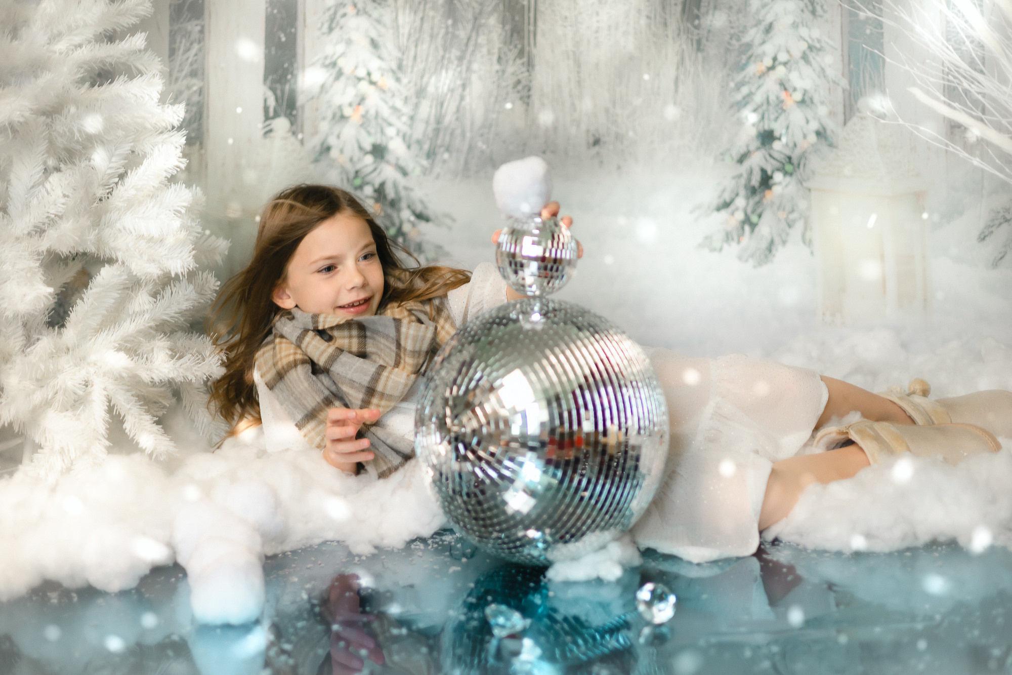CHRISTMAS PORTRAIT SESSION “SNOW QUEEN”. Professional garden design and photography services in London