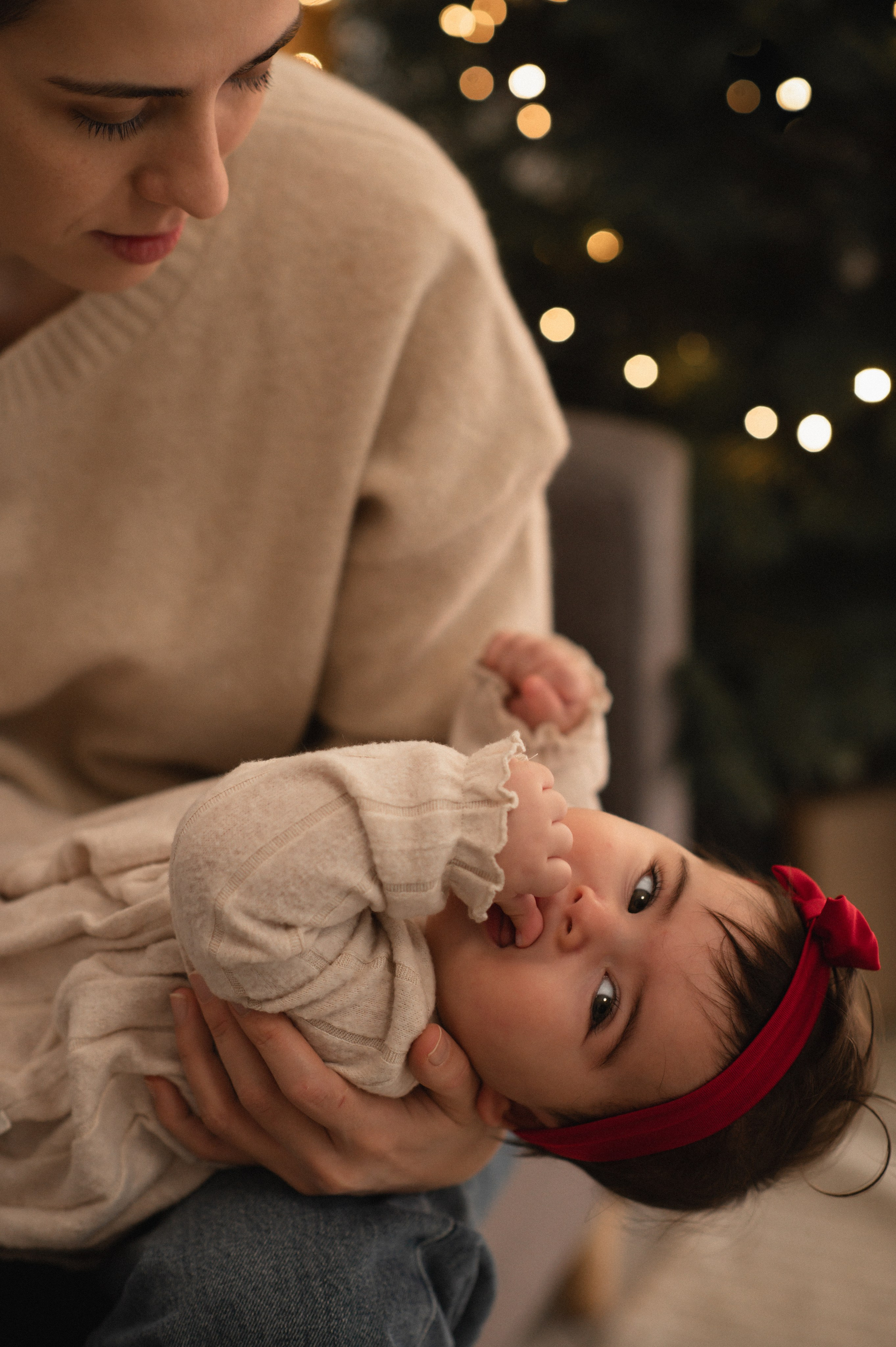 First Christmas. Family, children, portrait, and event photography in Thessaloniki