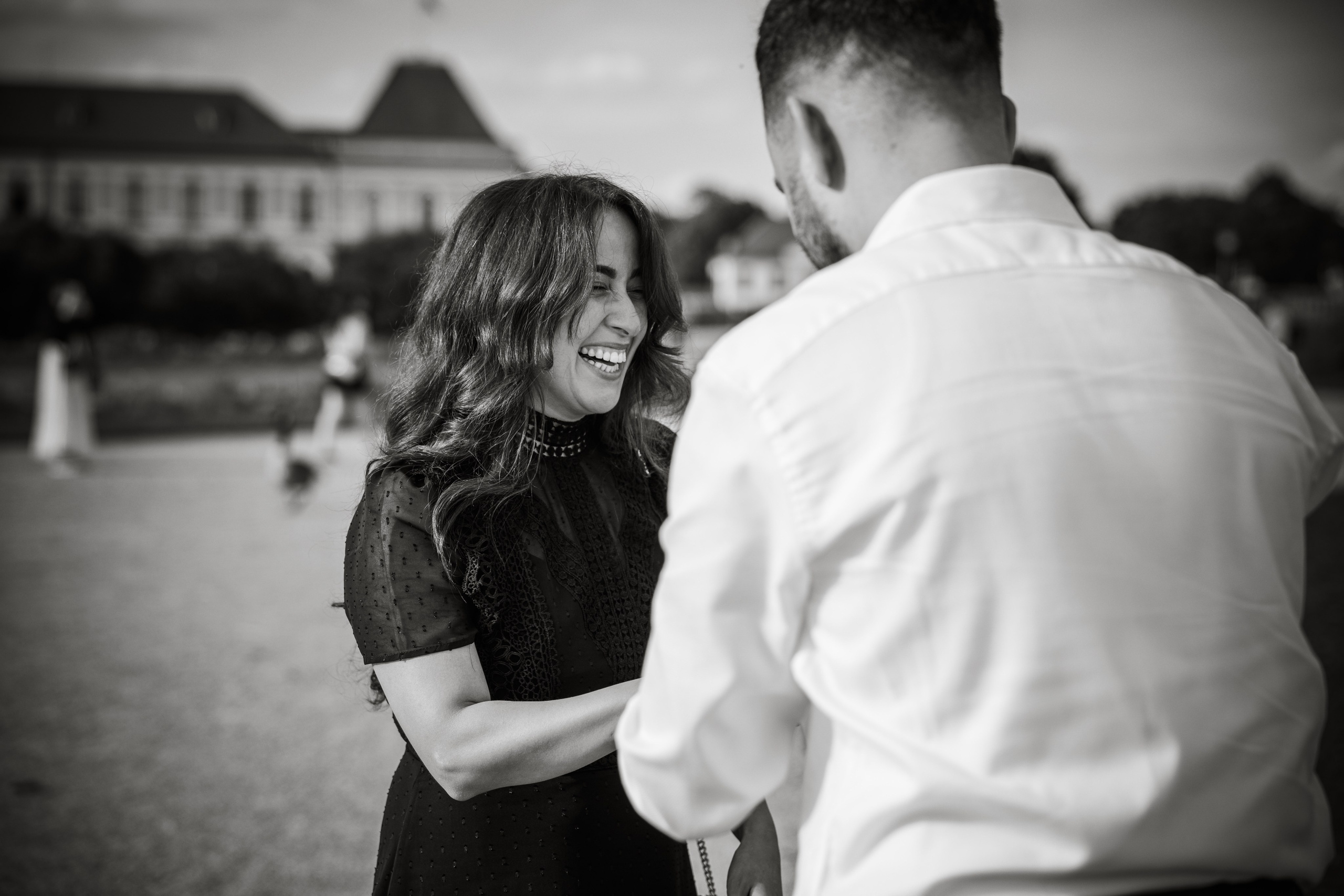 Antrag am Schloss Nymphenburg. Hochzeitsfotograf München Taufe Familienfotograf Tanja Mauke