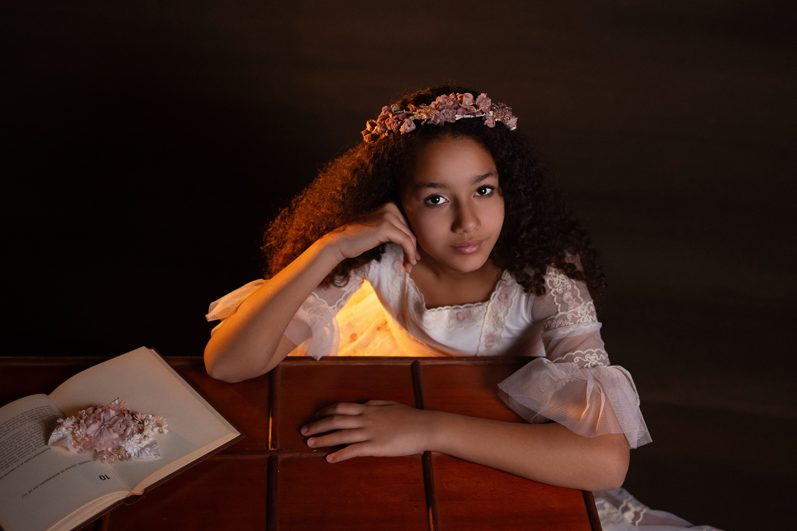 Comunión en el estudio. Fotógrafa profesional en España