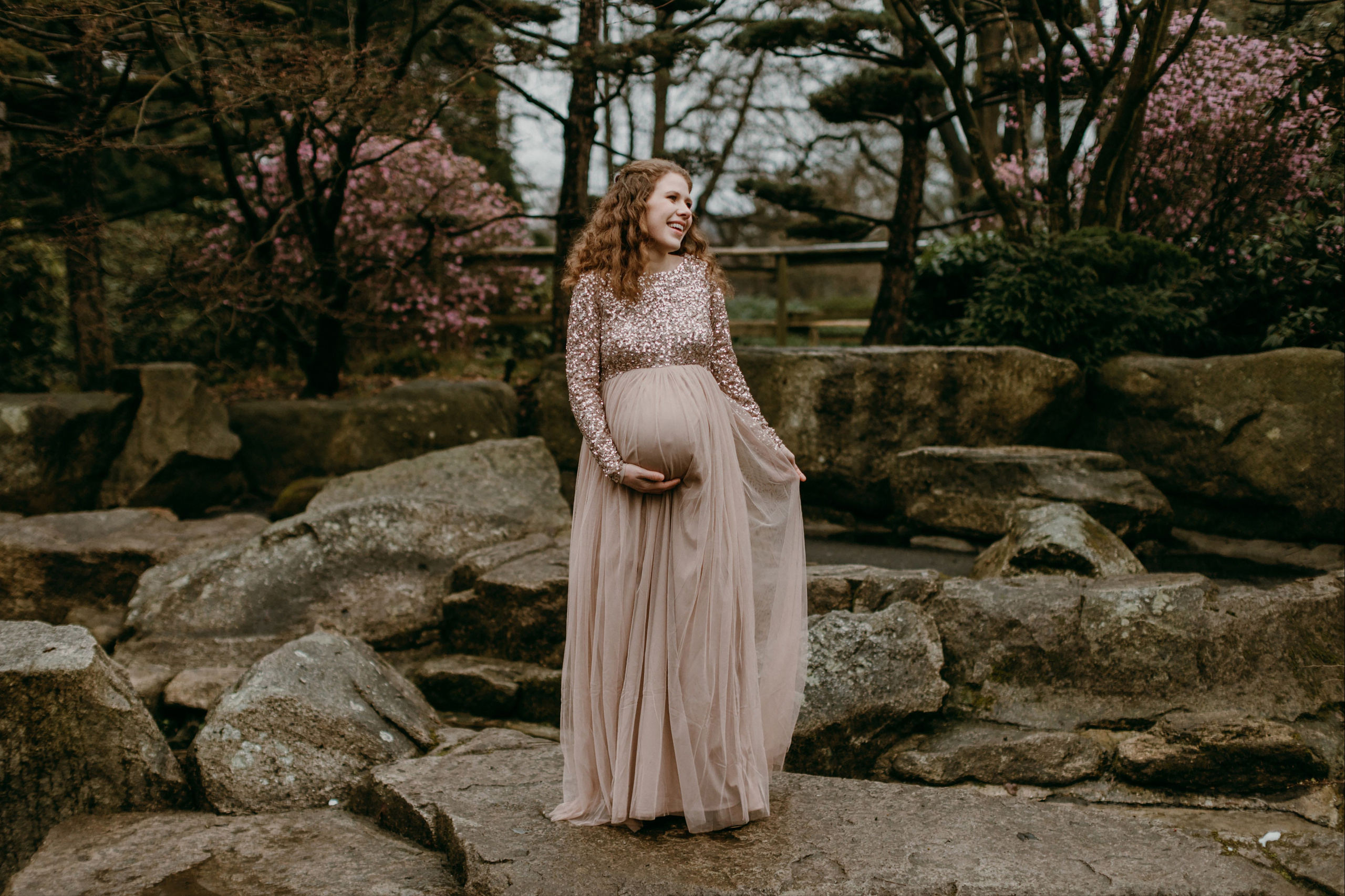 Фотосессия беременности в Ботаническом саду Гамбурга. Фотограф в Германии — Мария Чистякова