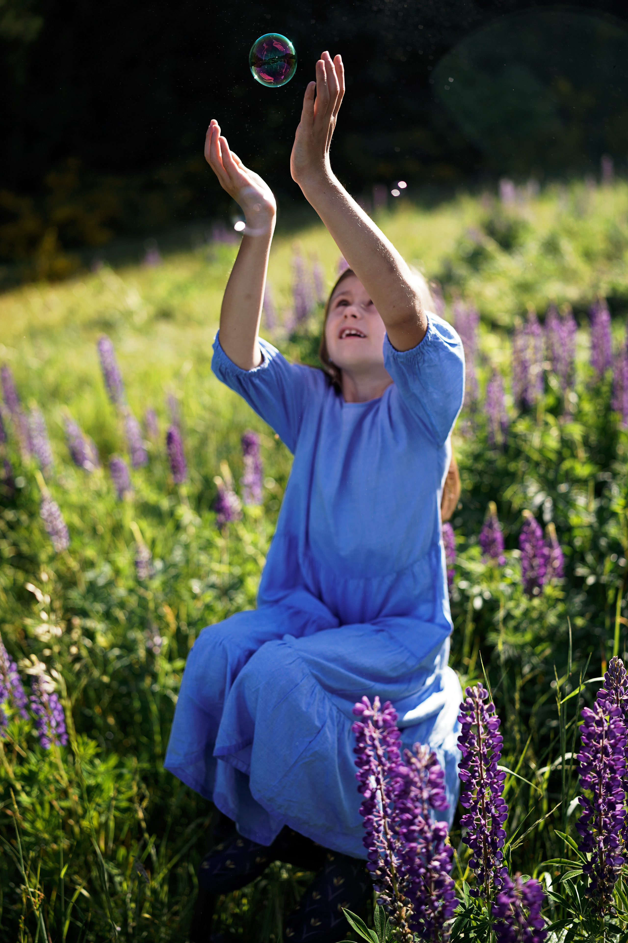 Дикие люпины. Семейный, детский и женский фотограф в Германии, Трире