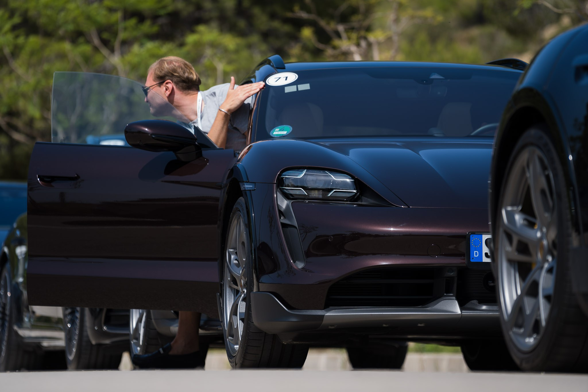 Presentation in Mallorca of Porsche Taycan. Mallorca Wedding, Corporate & Social Photographer