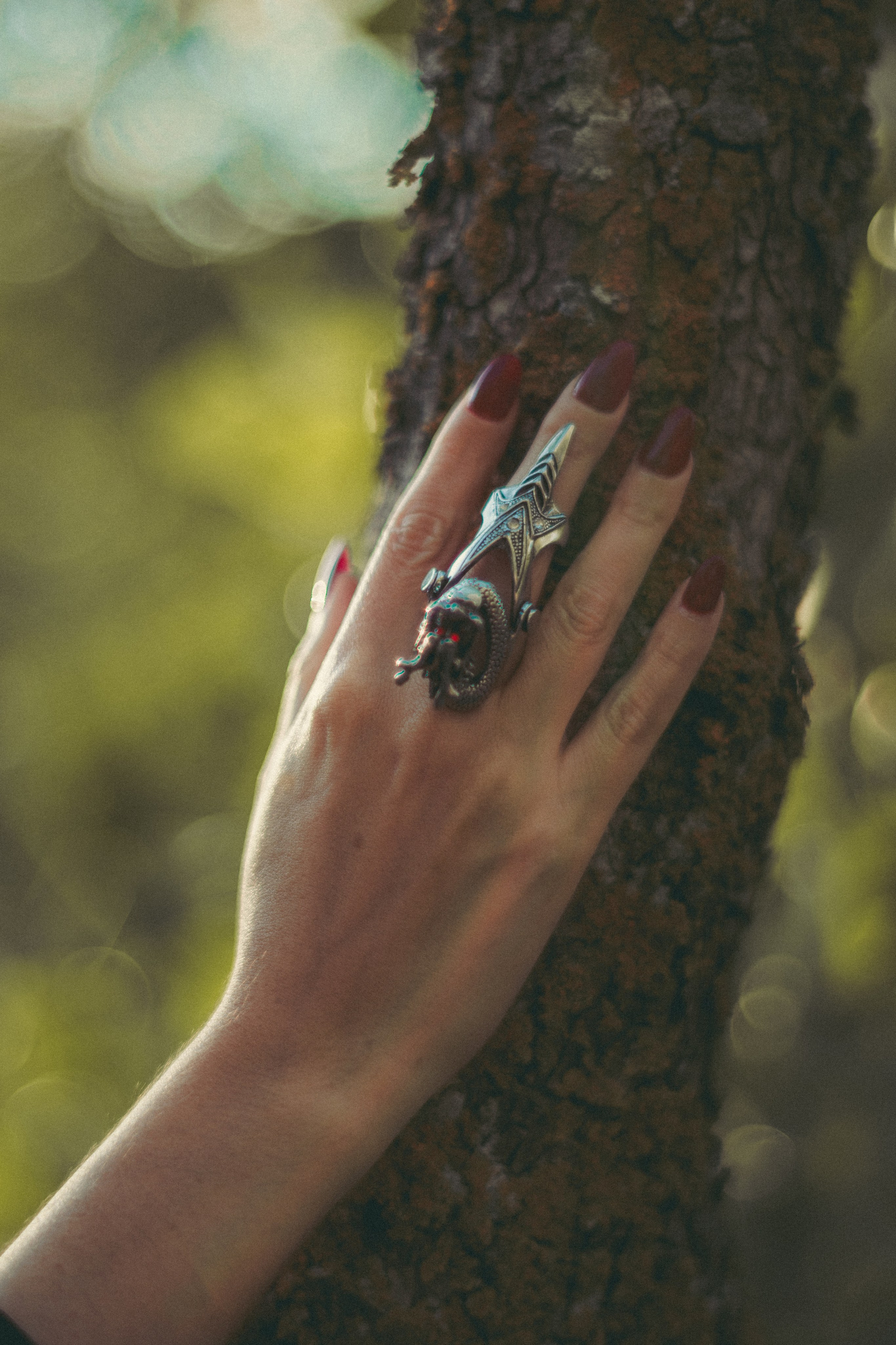Nadia as the Forest witch. Photographer in Greece Kristina