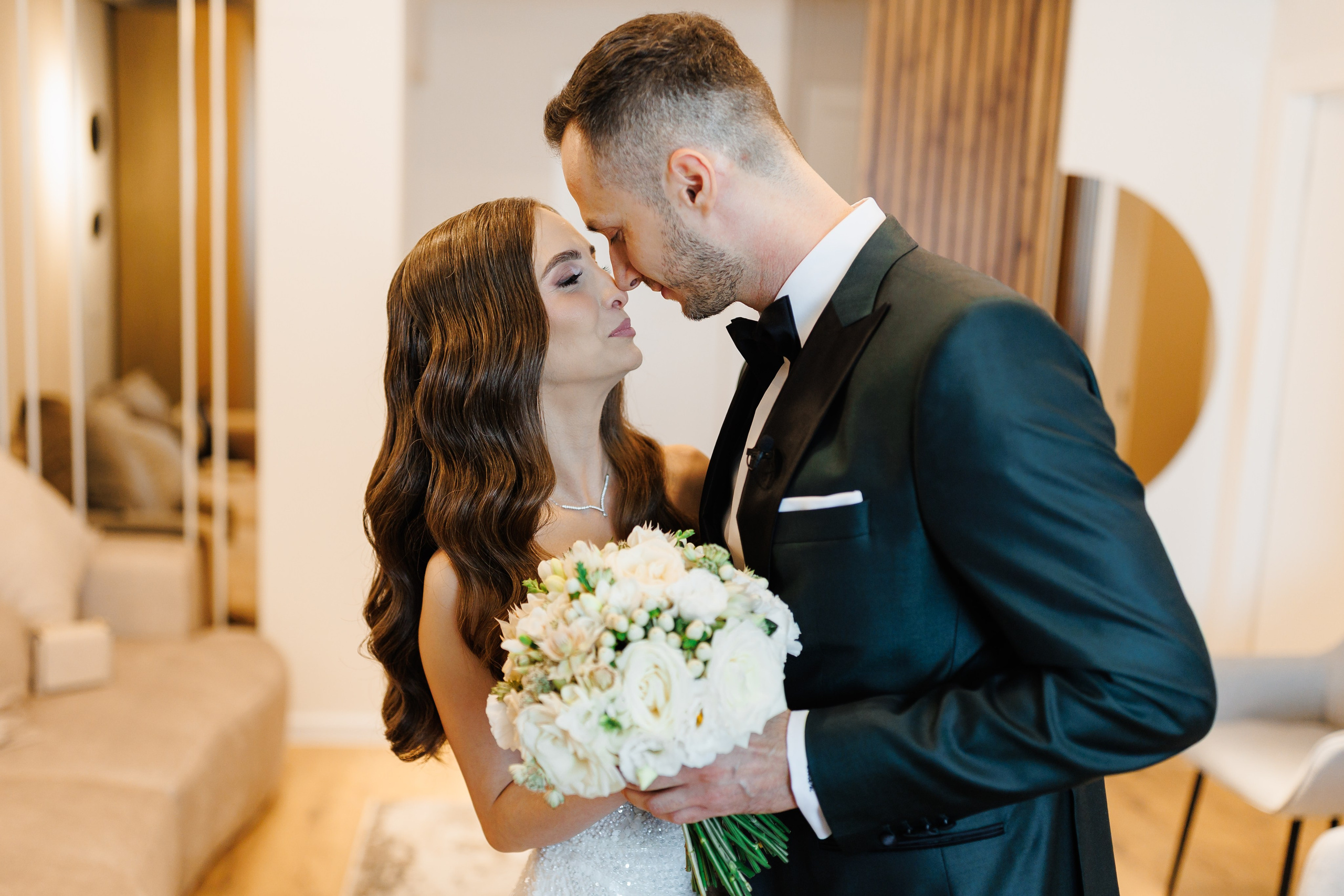 sedinta foto nunta romantica in gradina