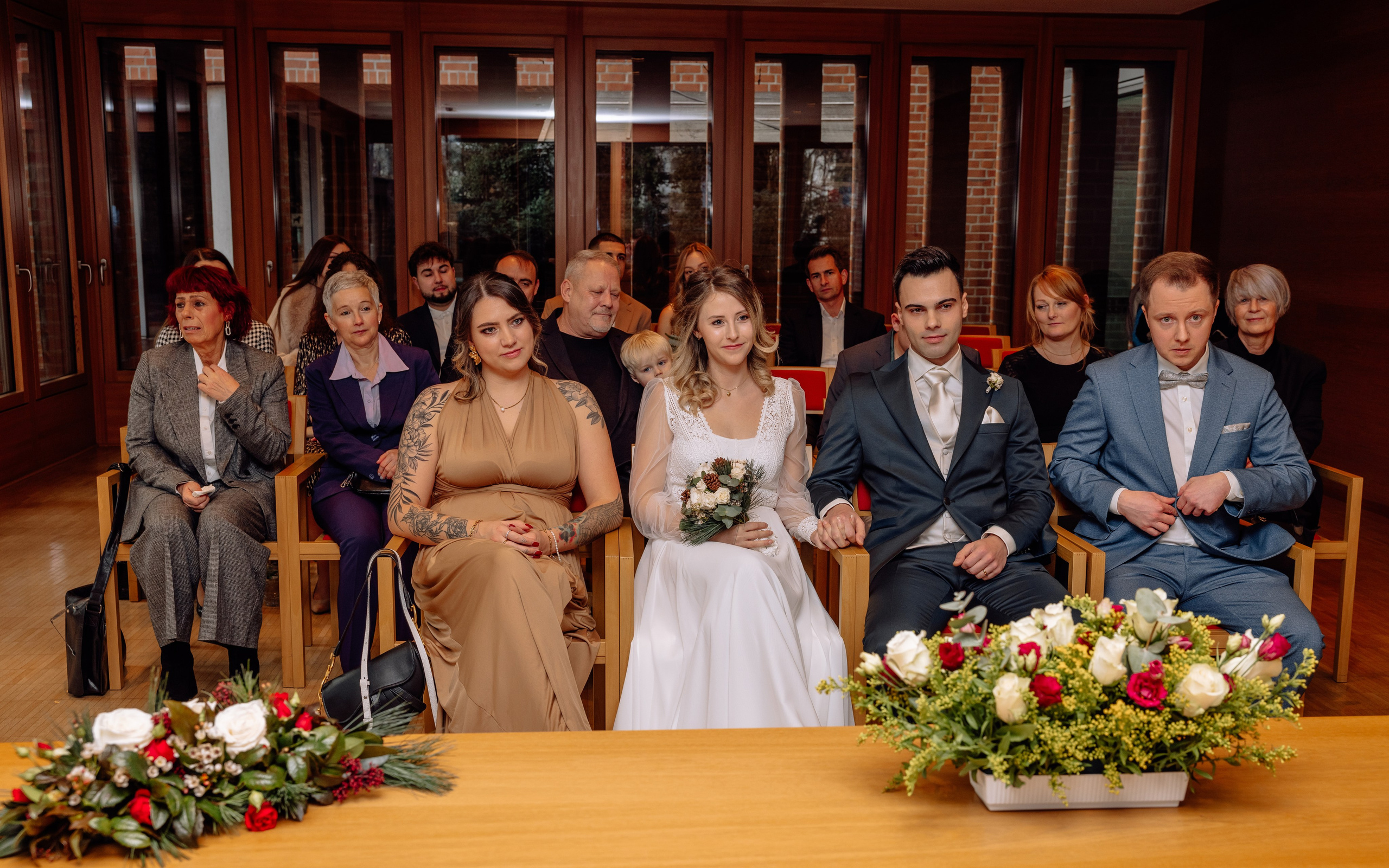 Fotos mit Gästen im Standesamt Feldkirchen