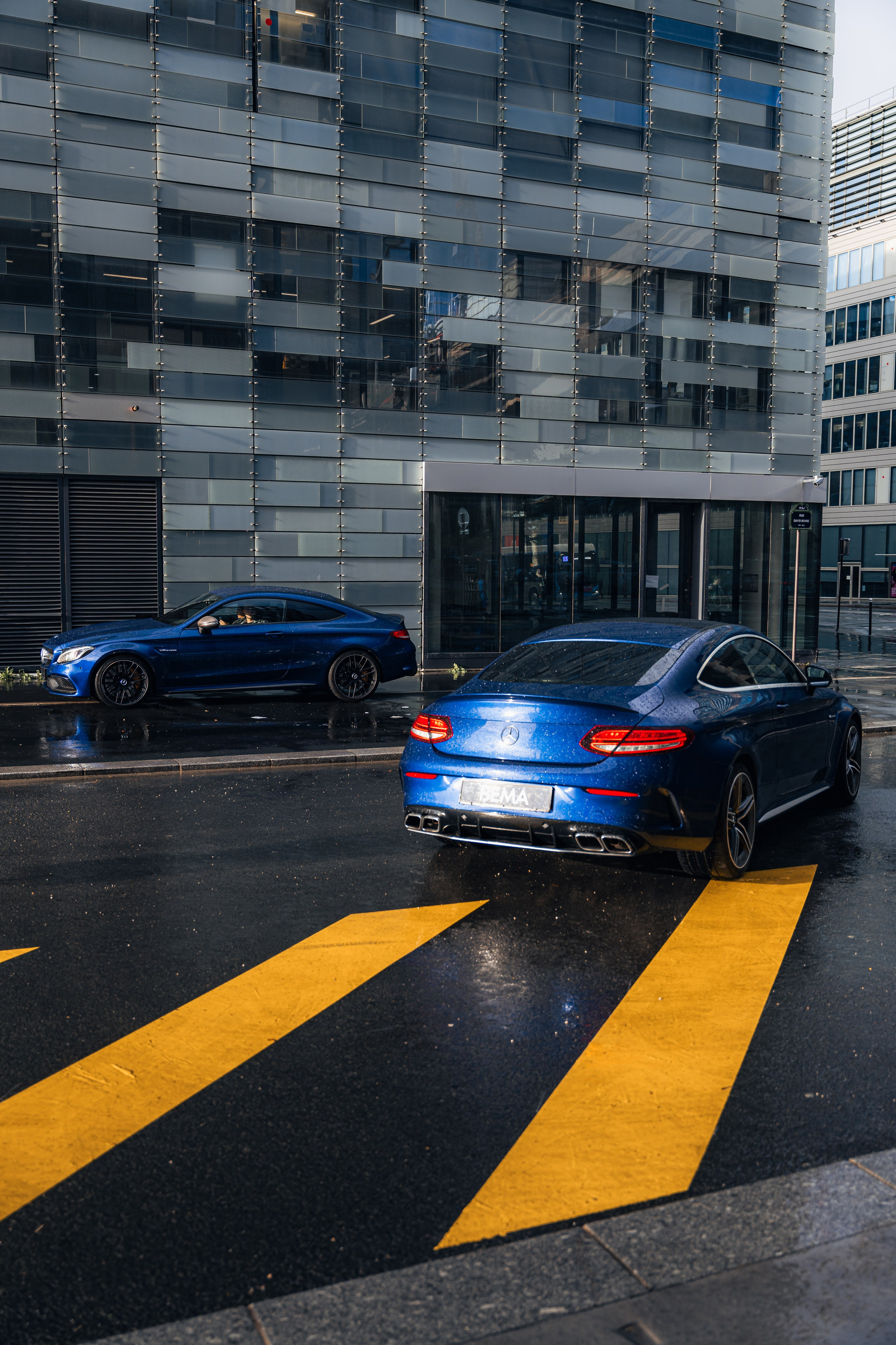 Mercedes-Benz C63s AMG. Photographe de voitures à Paris — Vitalii Motruk
