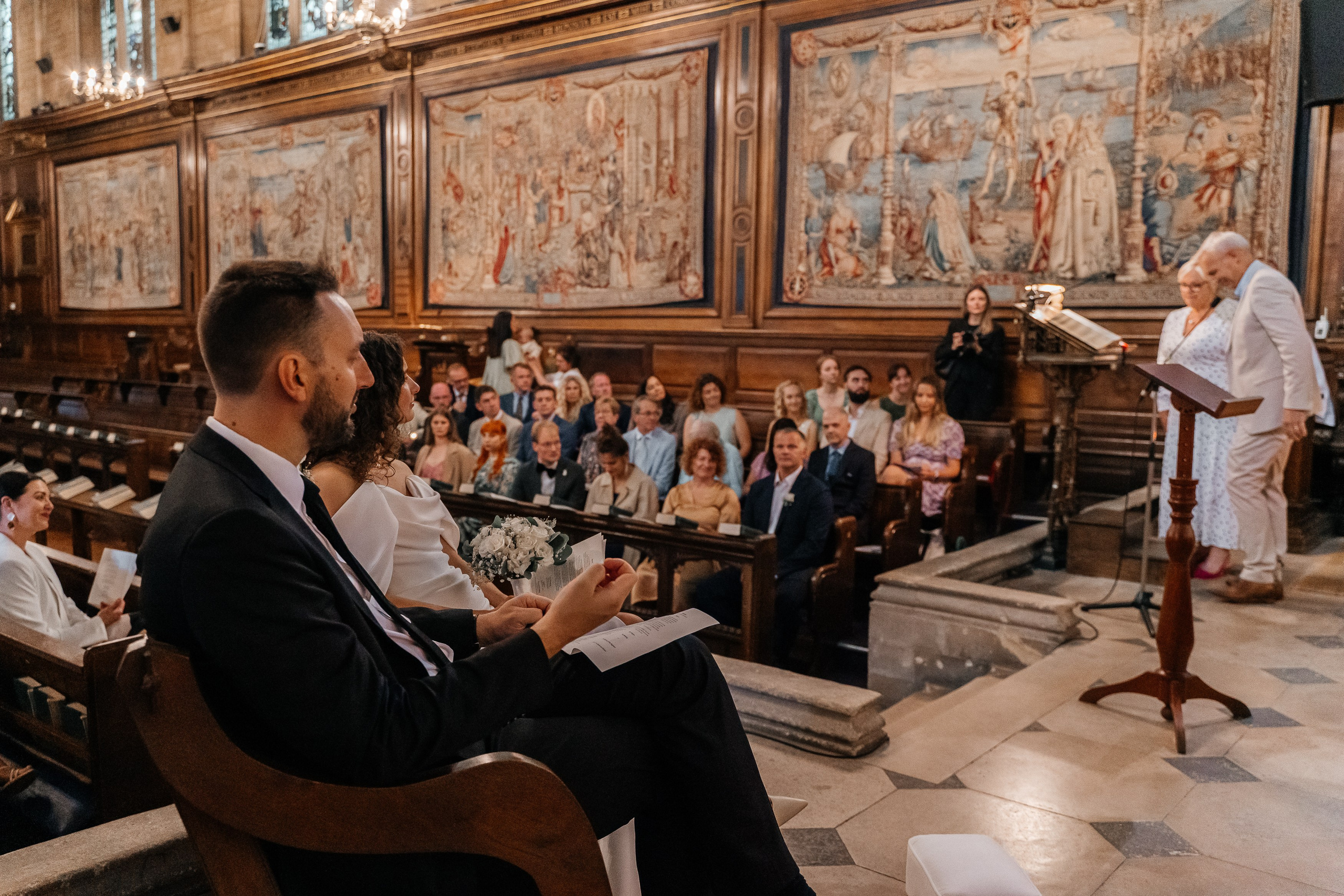 Wedding ceremony at The Lower chapel in Eton, Wedding in Eton, wedding photographer in Eton, wedding photographer in Eton