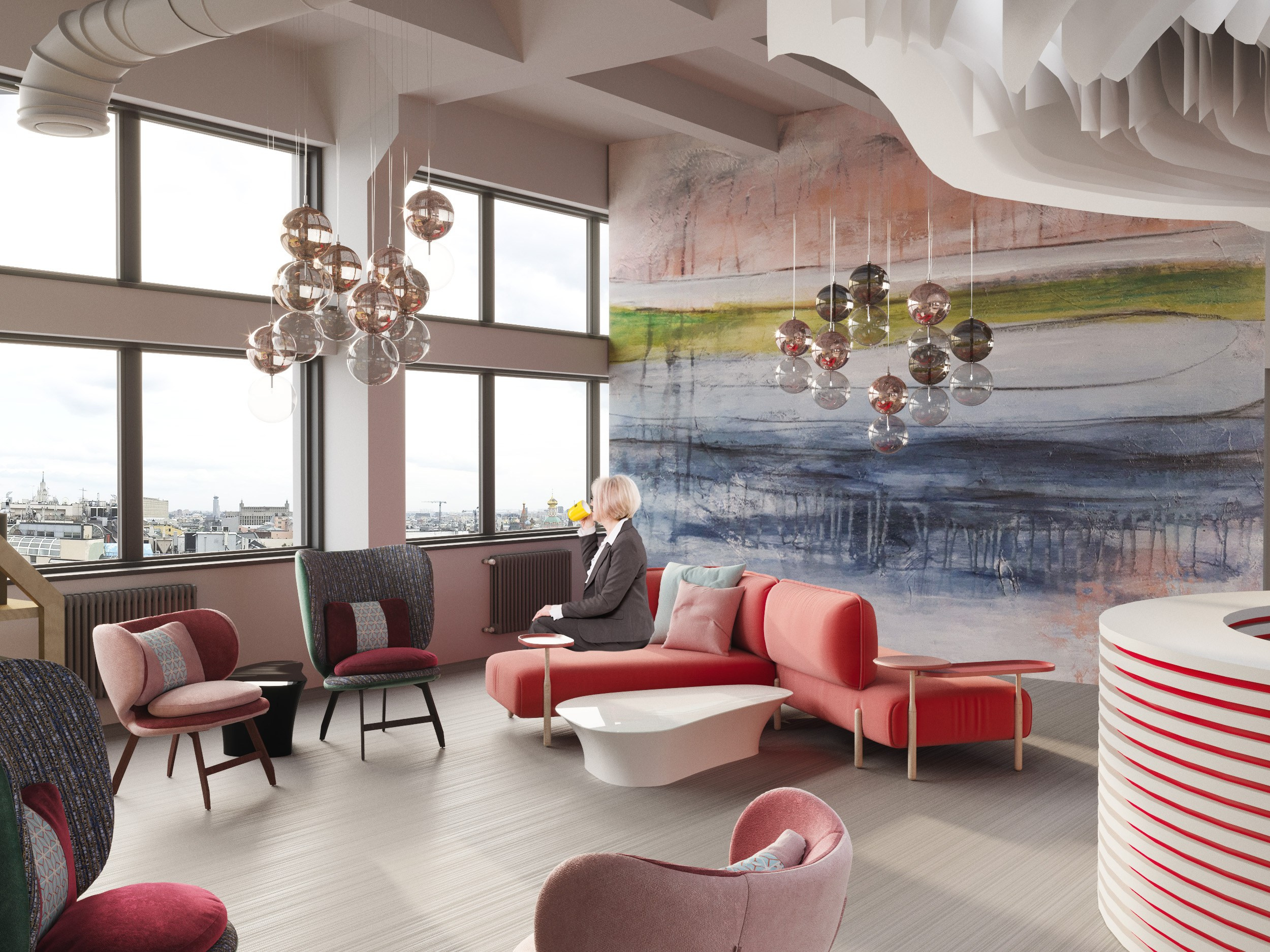 Public spaces. Interior design by Yuliya Shpeter